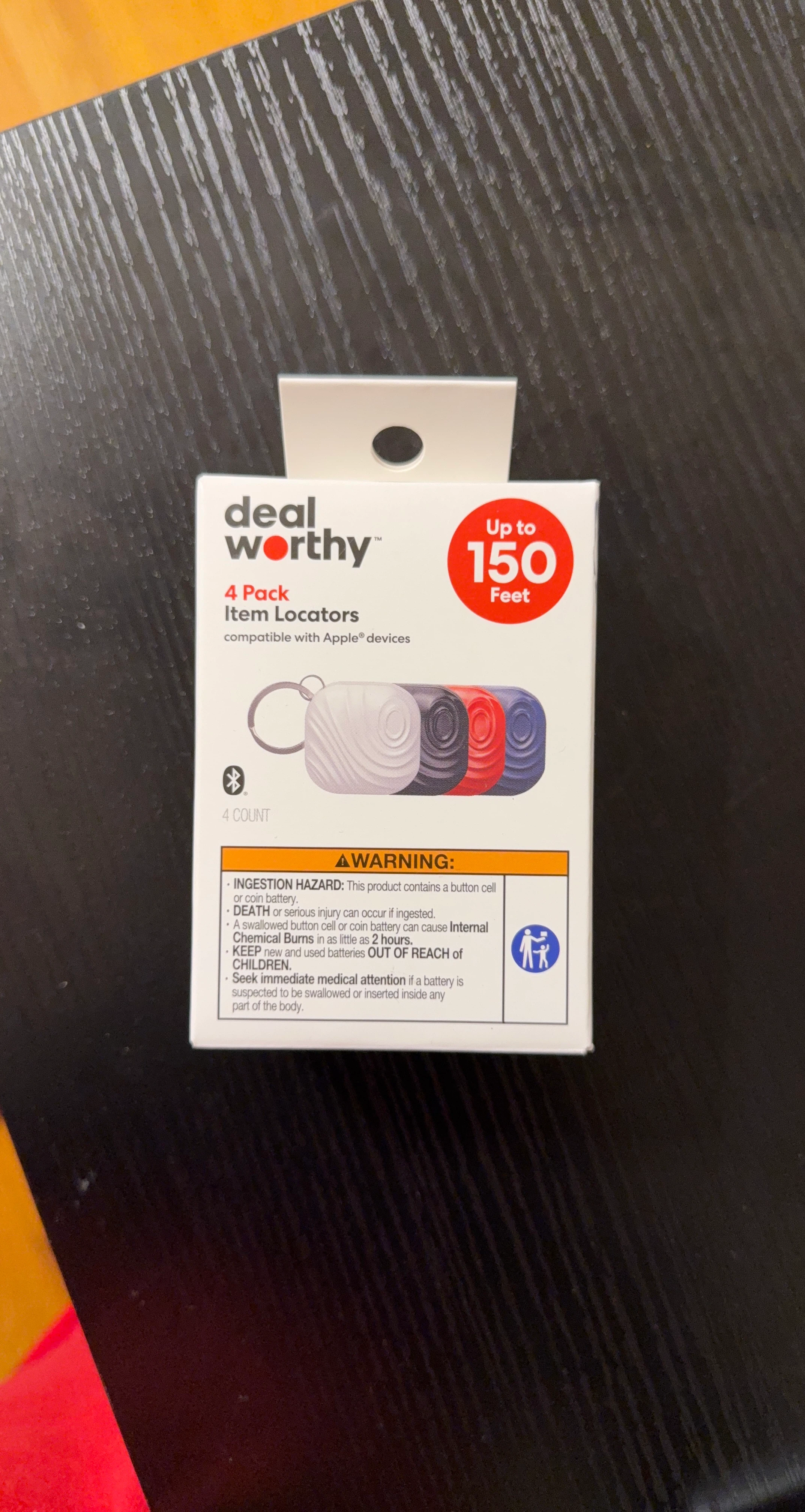 Deal Worthy 4 Pack Item Locators for Apple Devices