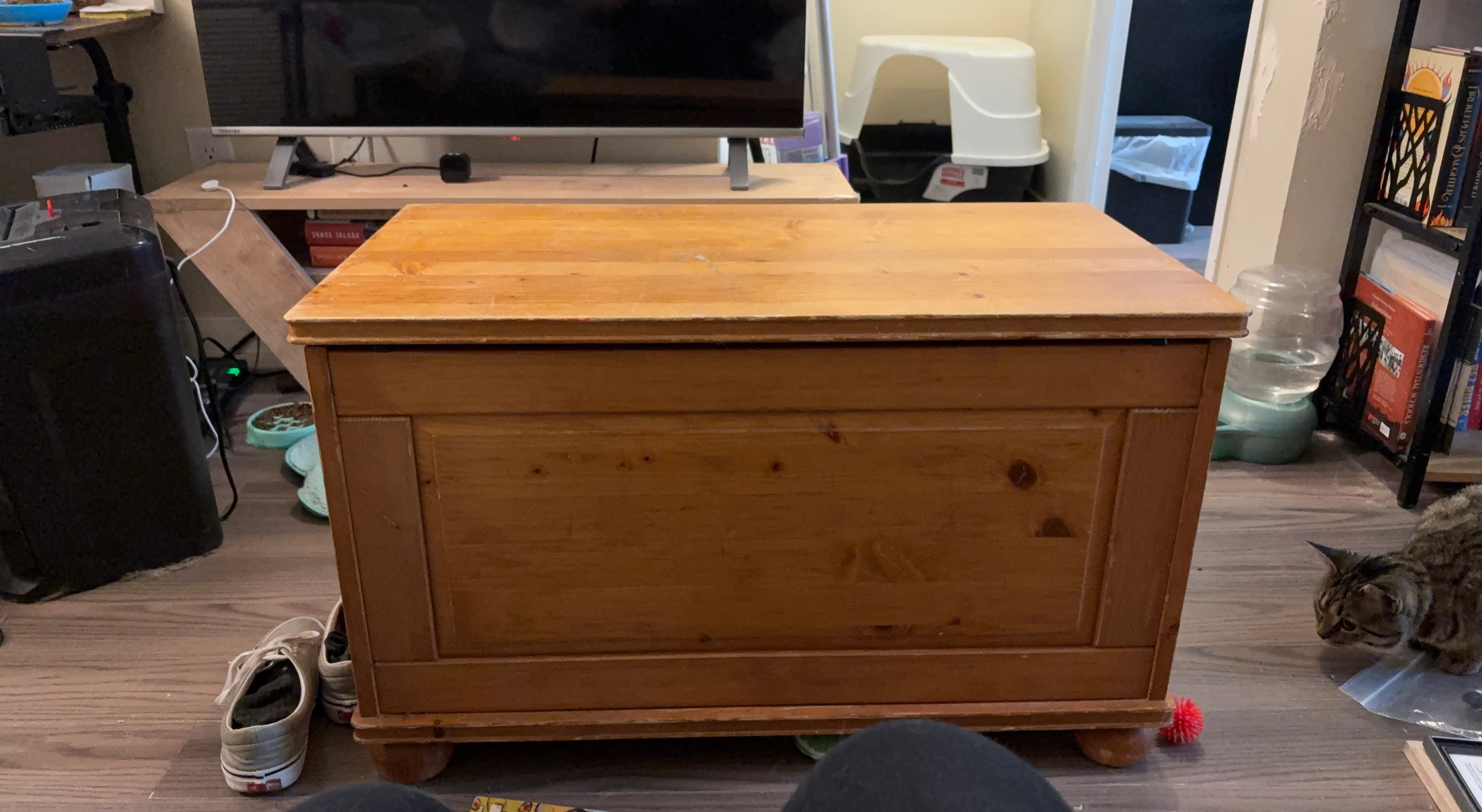 Wooden Storage Chest Trunk