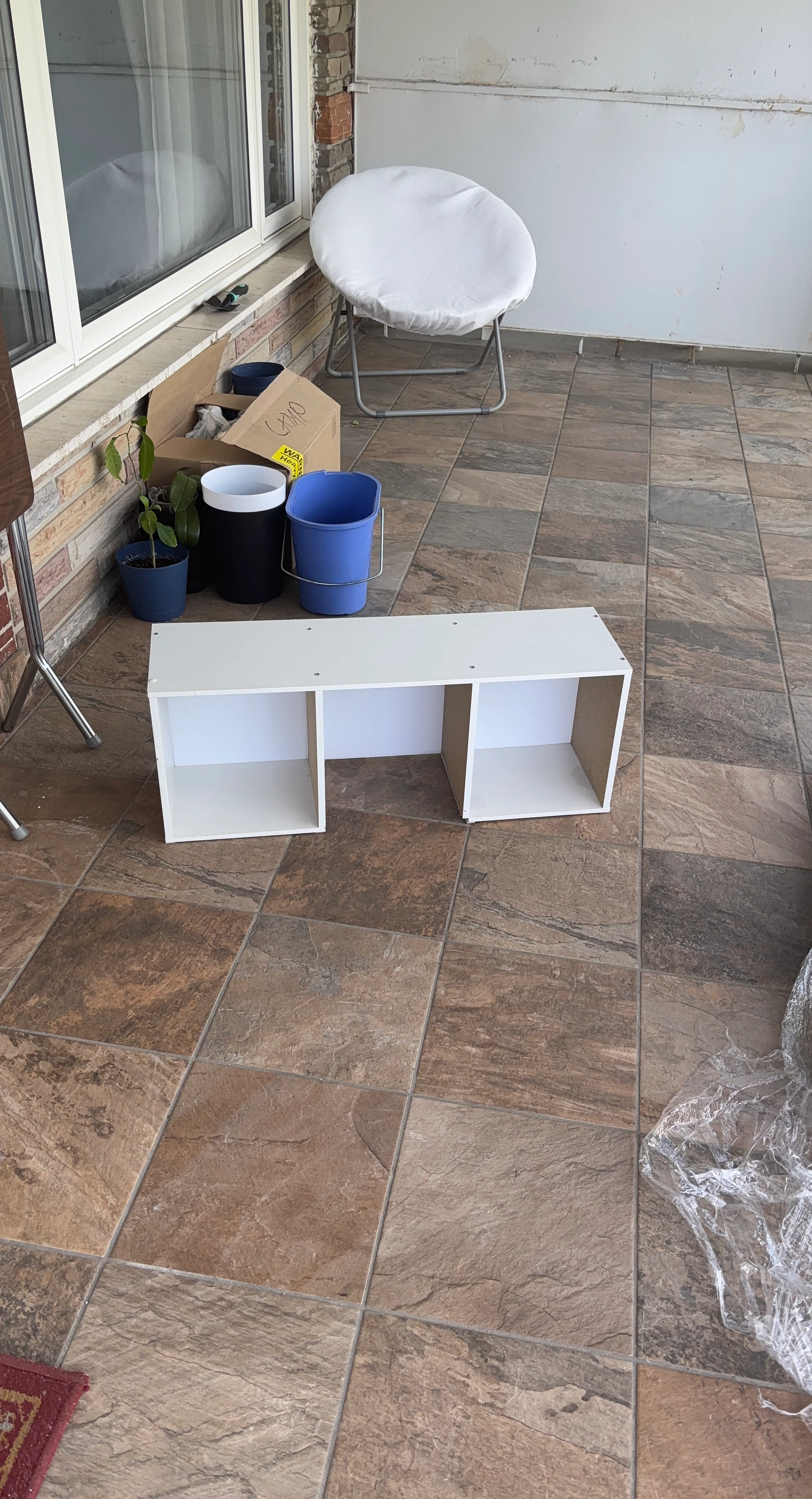 White Storage Shelf Unit
