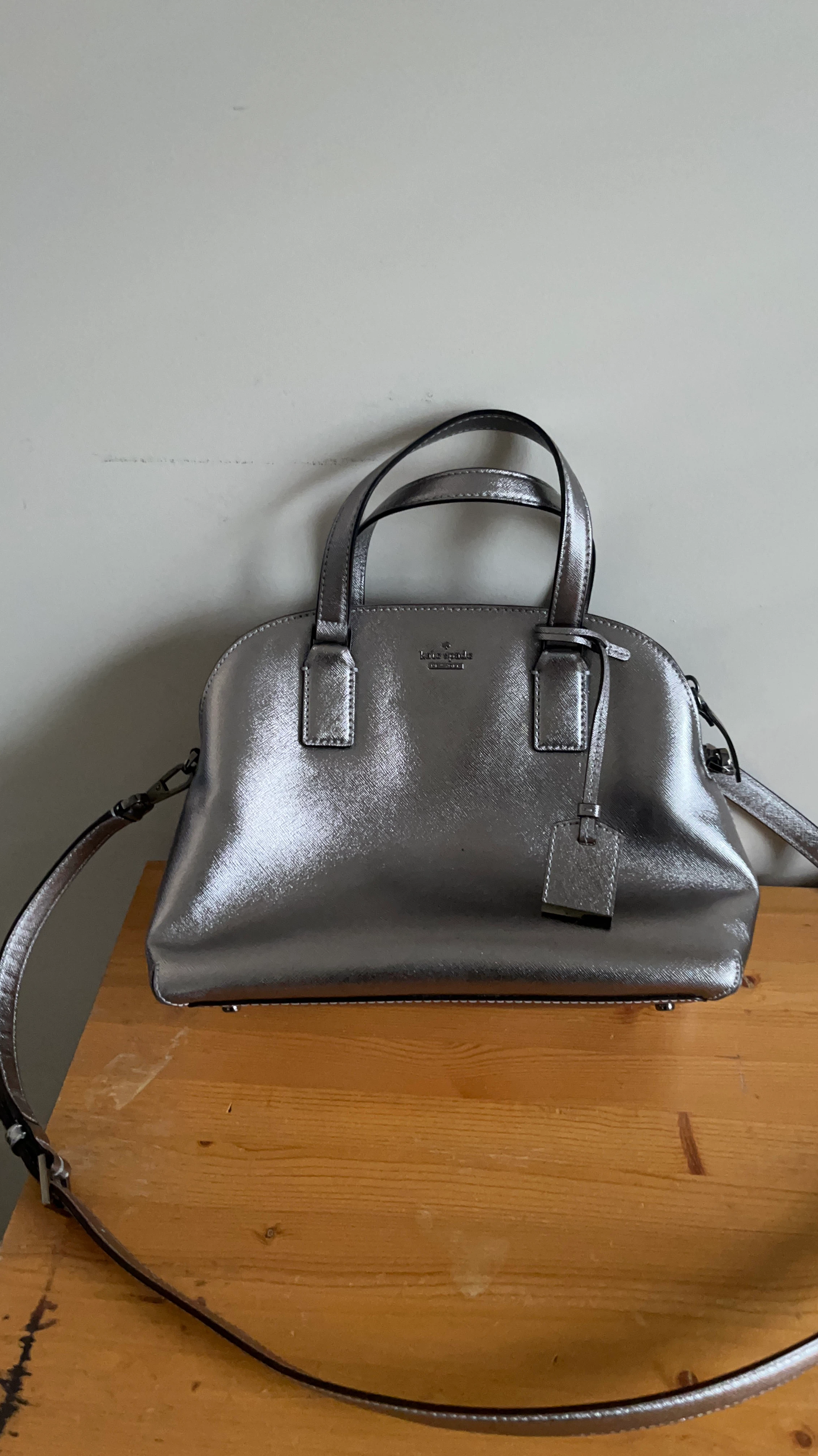 Kate Spade Metallic Dome Satchel Bag