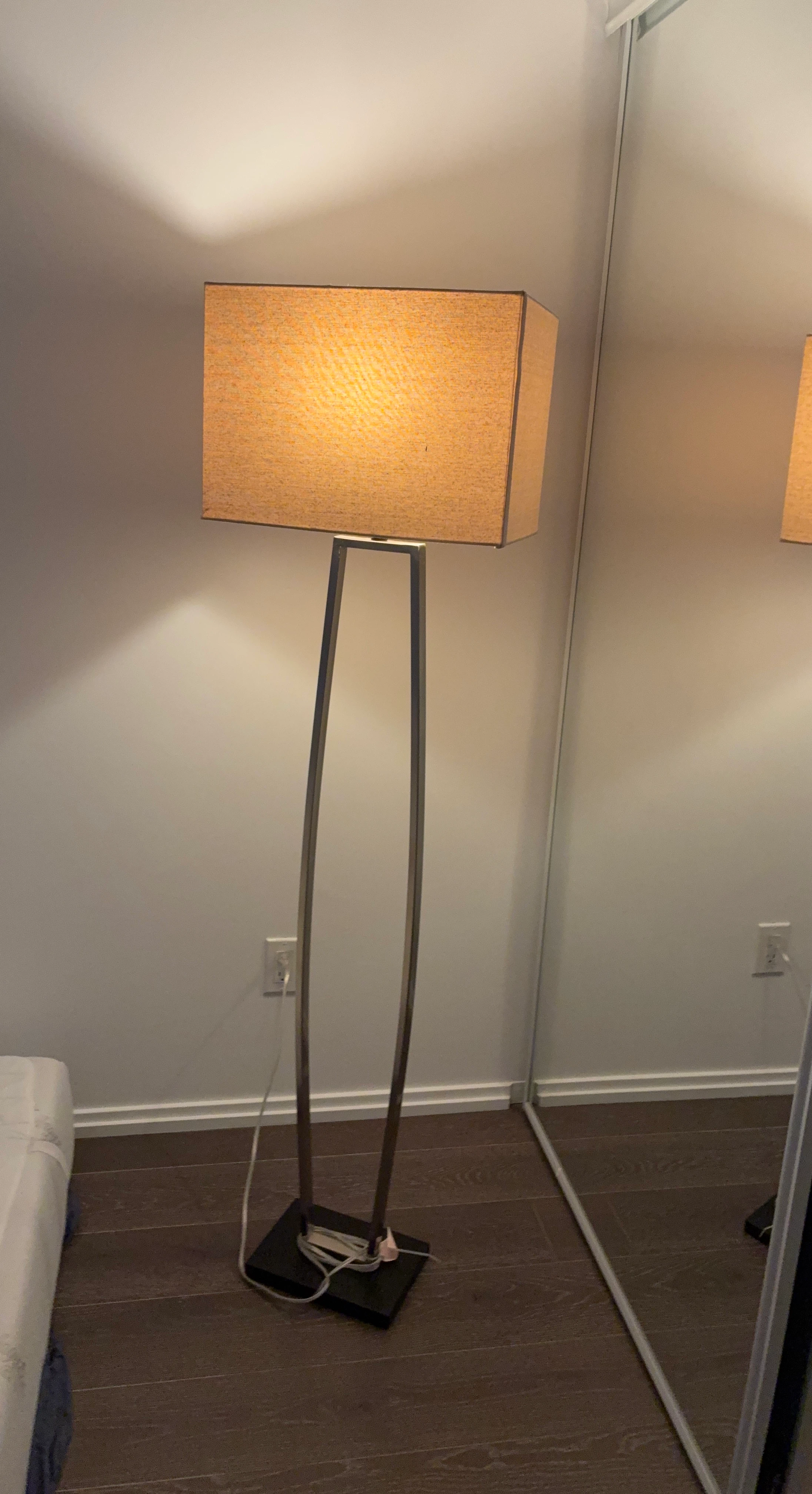 Floor Lamp with Rectangular Shade