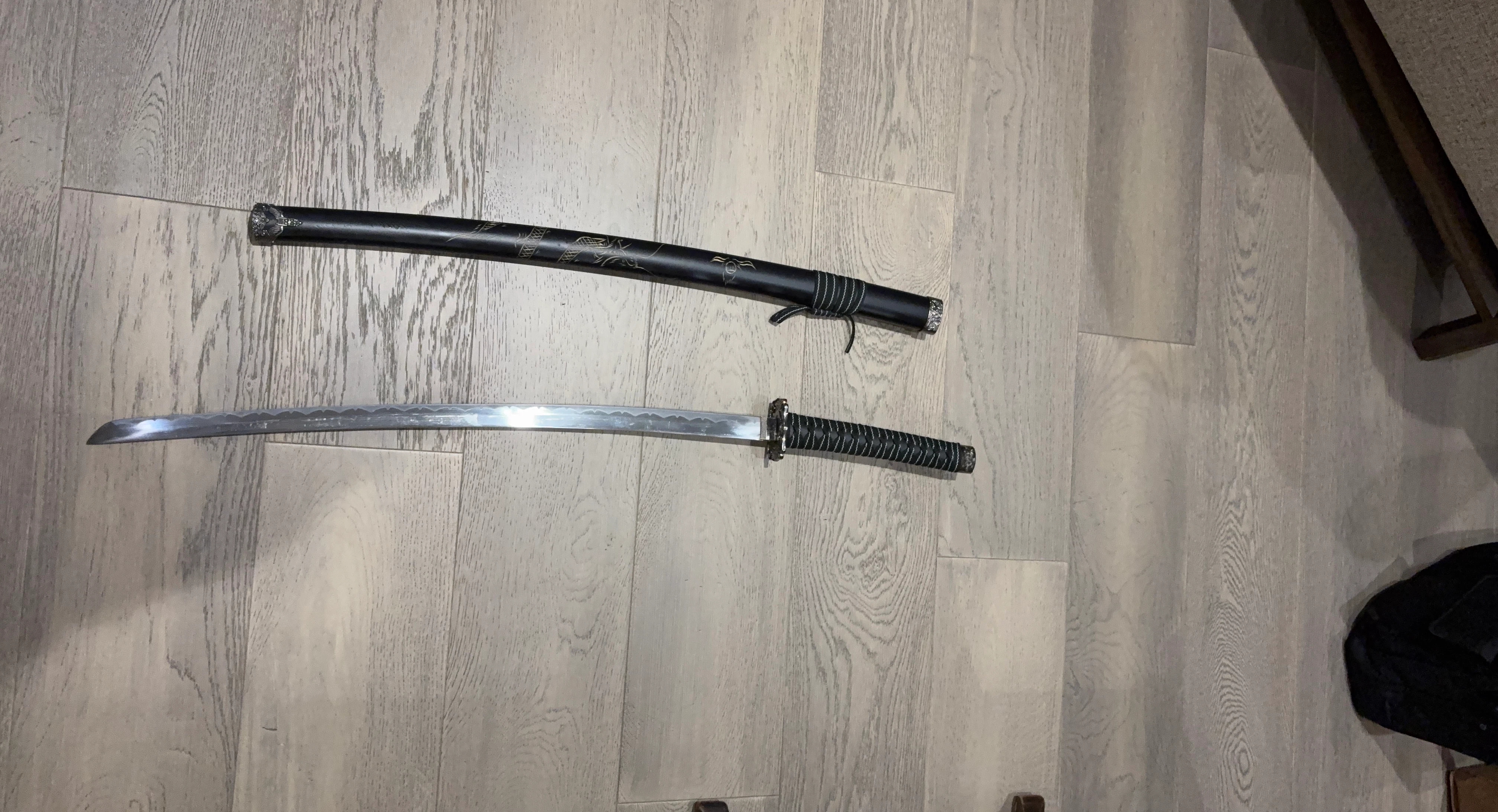 Real Katana Sword with Scabbard