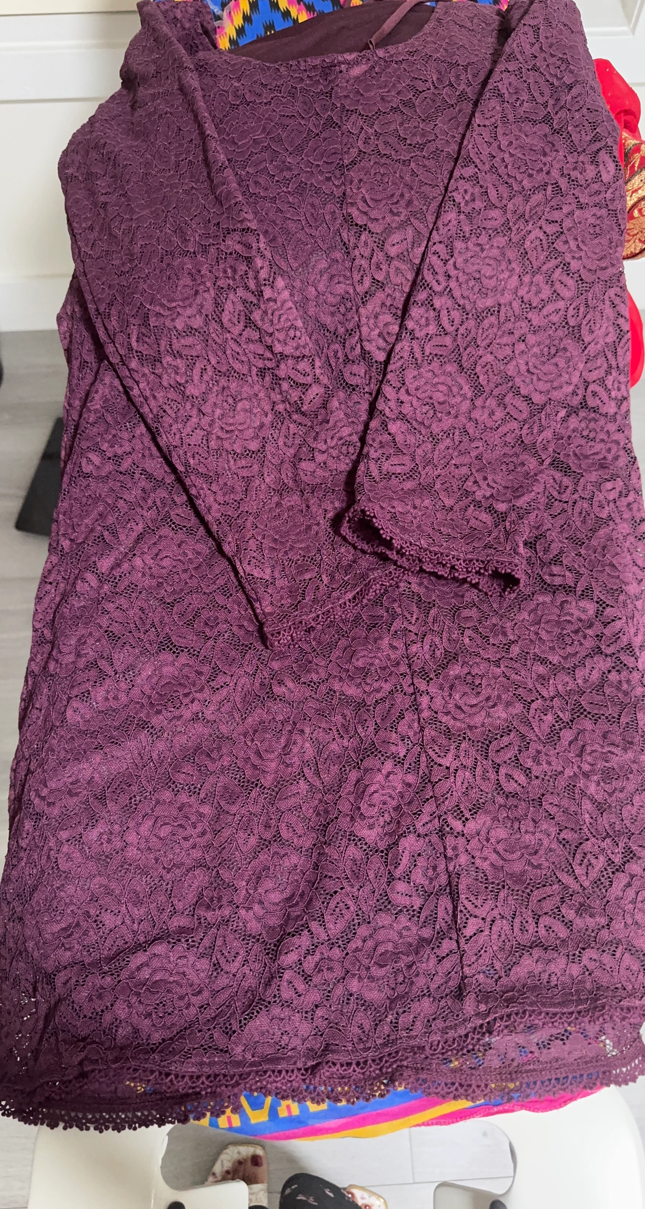 Purple Lace Top