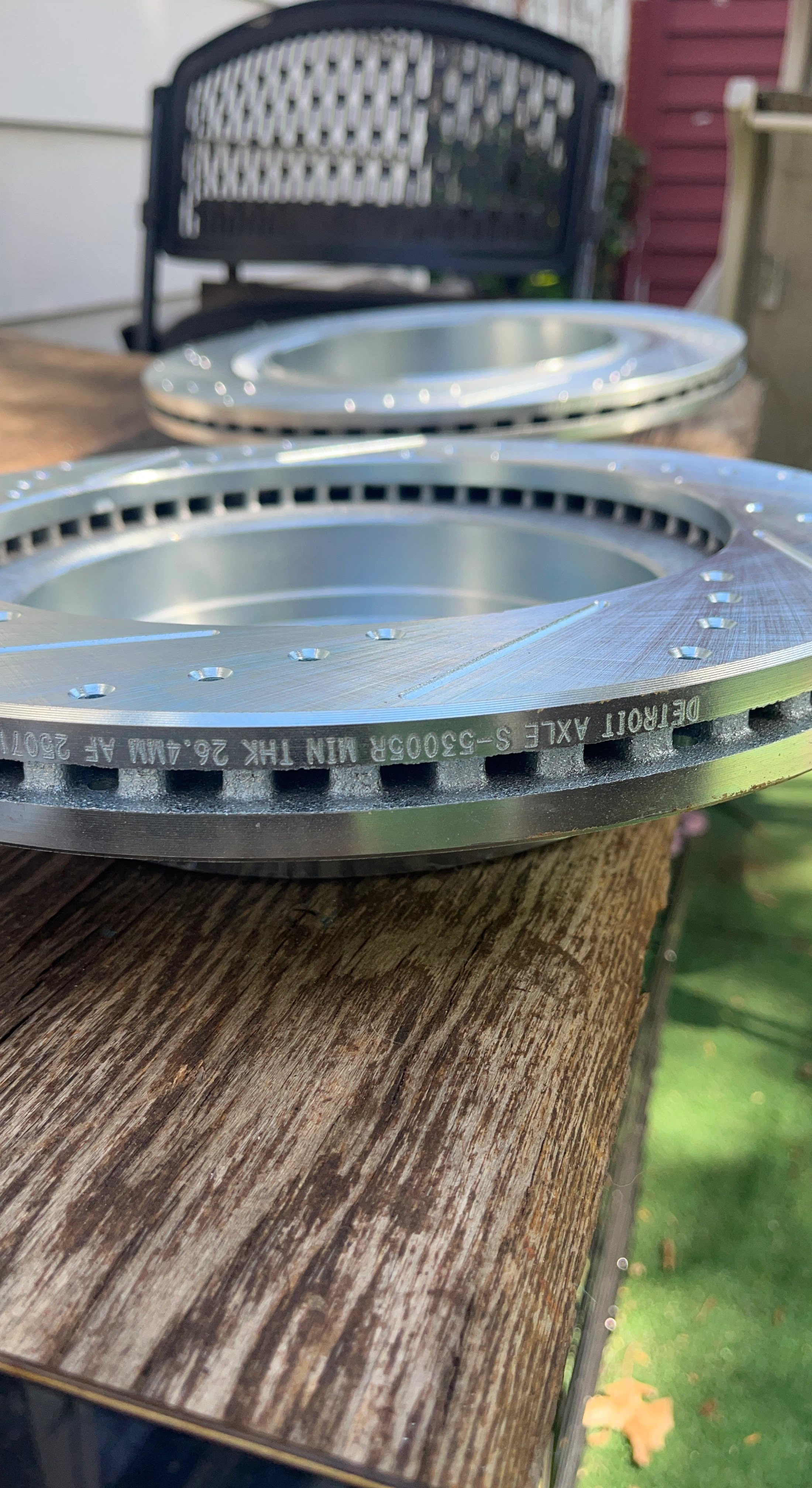 Detroit Axle Drilled Slotted Brake Rotors
