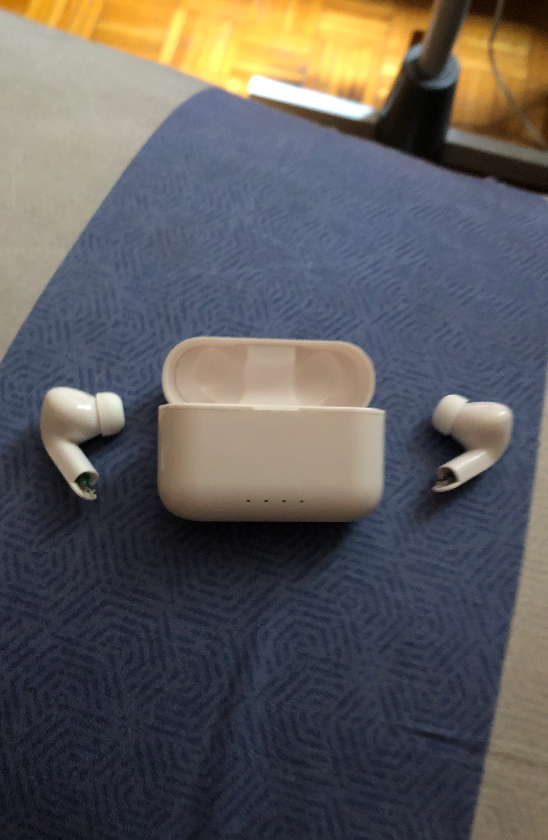 White Wireless Earbuds with Charging Case