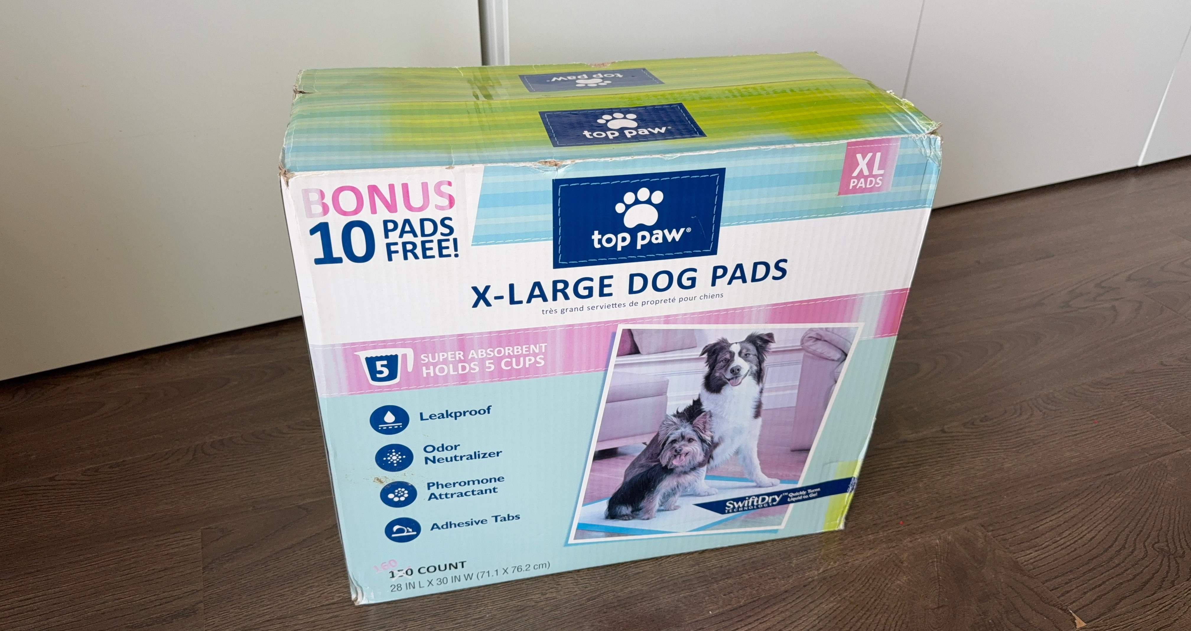Brand New Top Paw XL Dog Pads (160 count) + Bonus Smaller Pads - photo 2