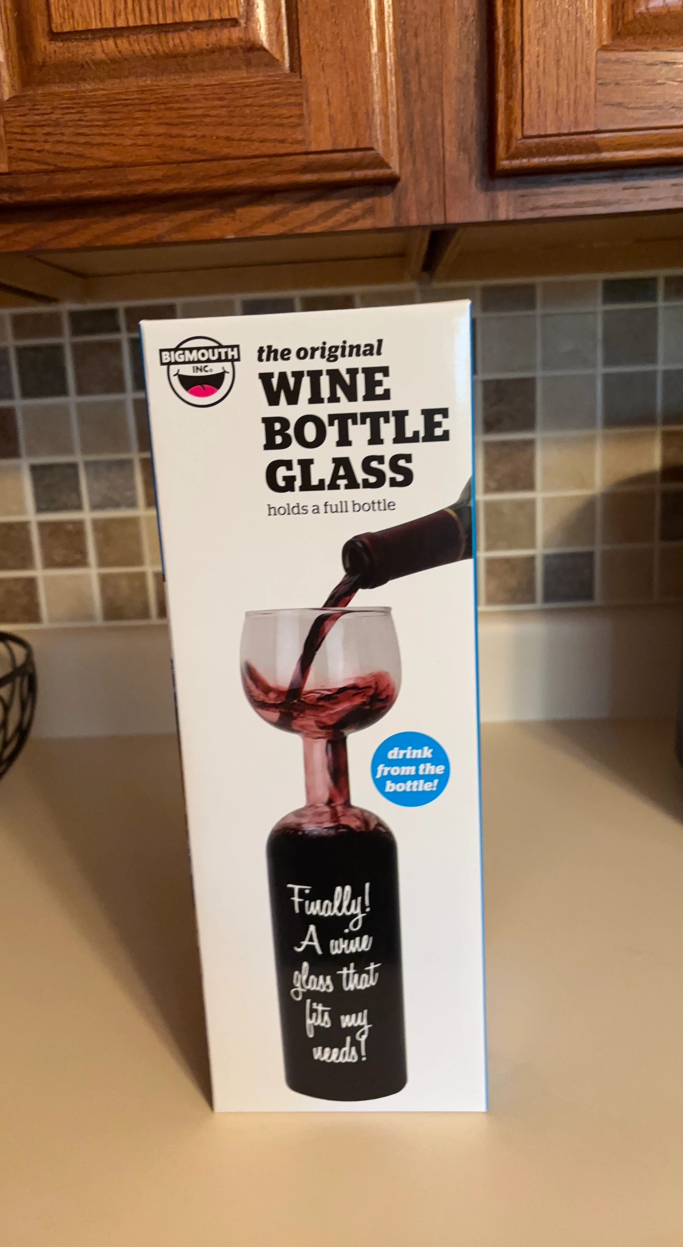 BigMouth The Original Wine Bottle Glass