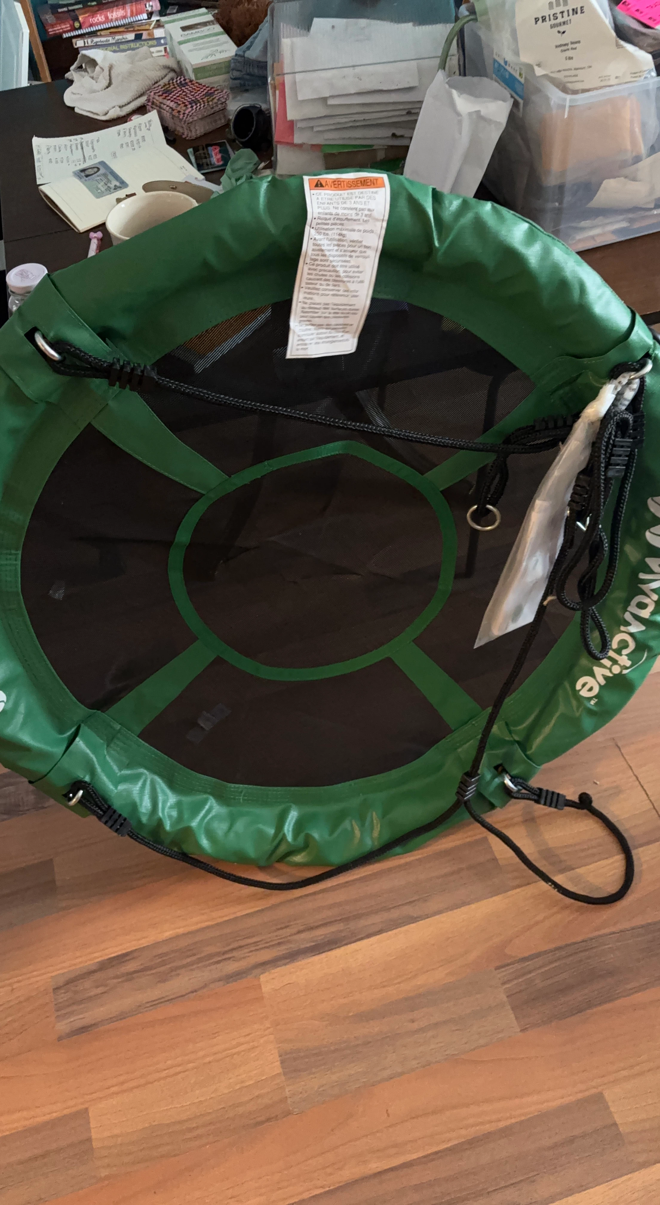 VaActive Green Webbed Saucer Swing