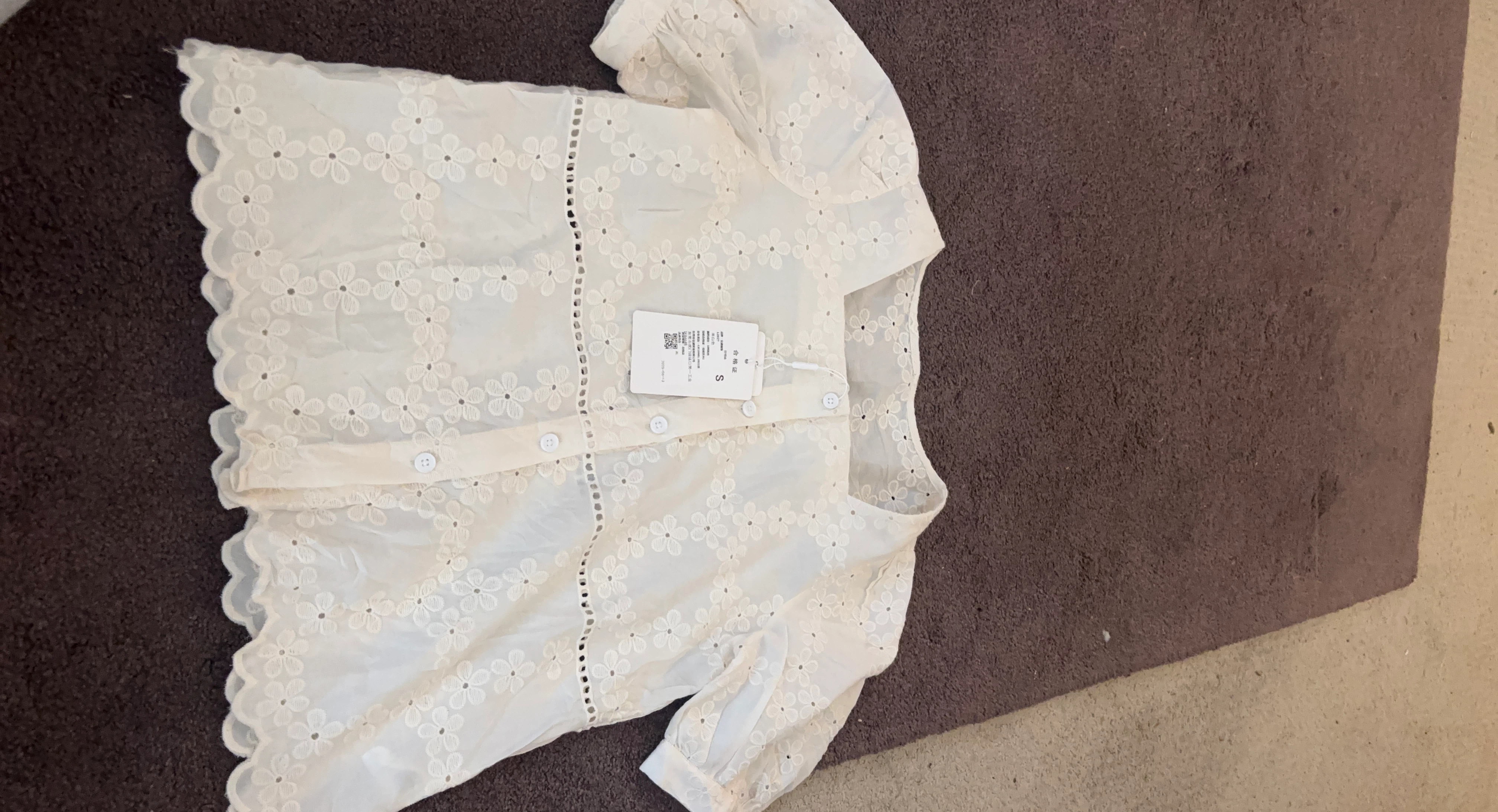 White Eyelet Blouse
