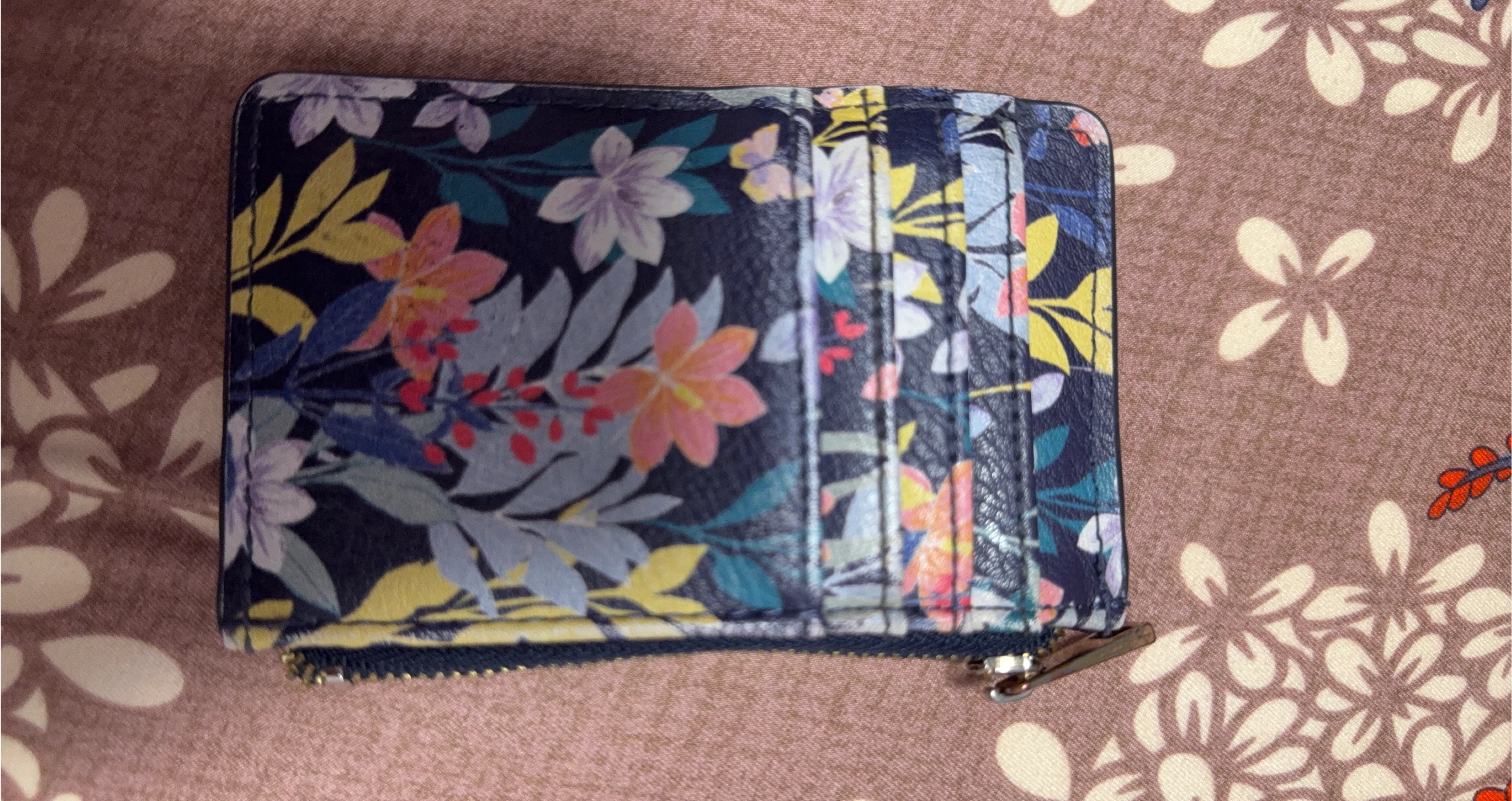 Floral Zip Cardholder