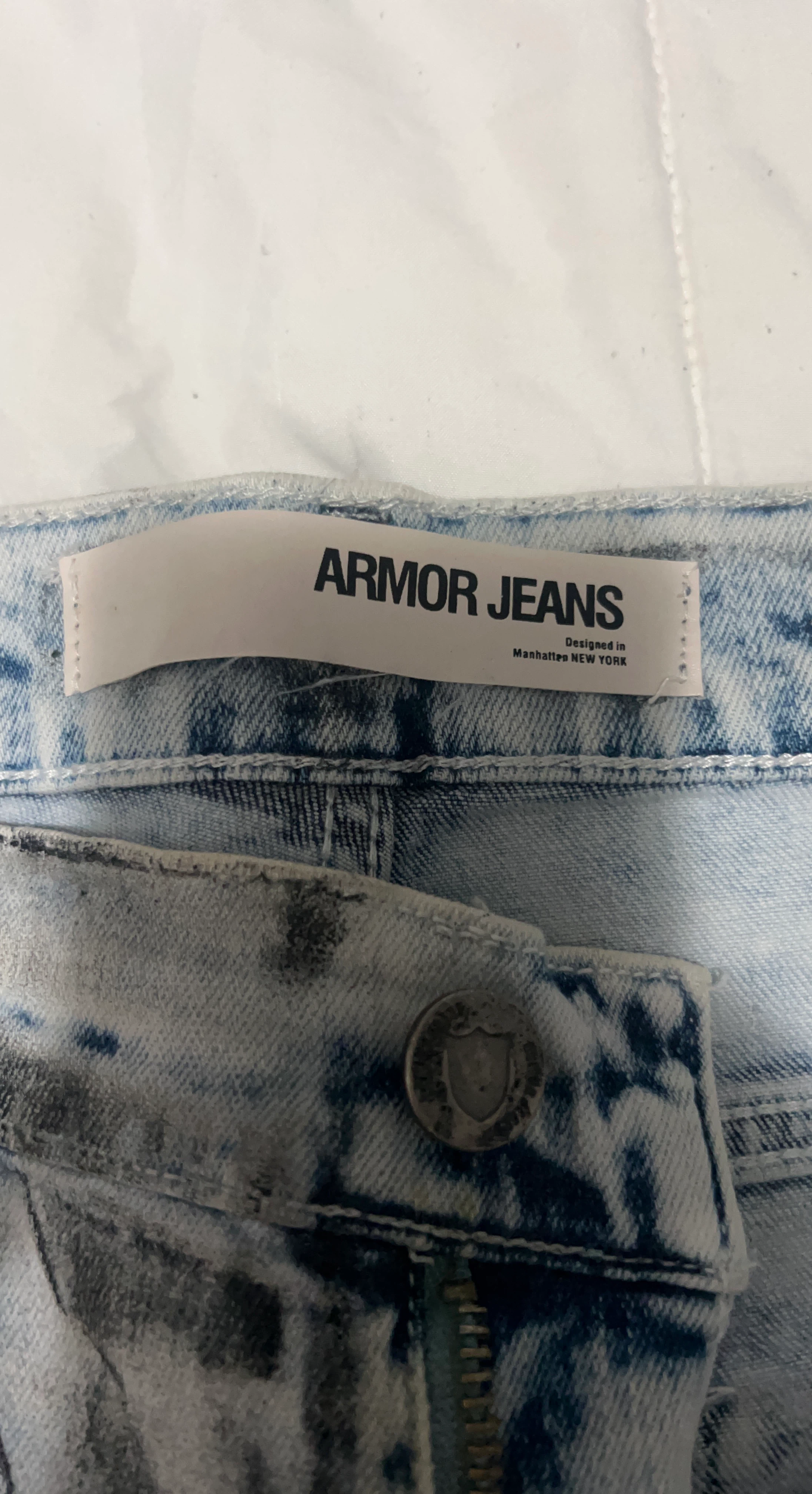 Armor Jeans Acid Wash Denim Pants