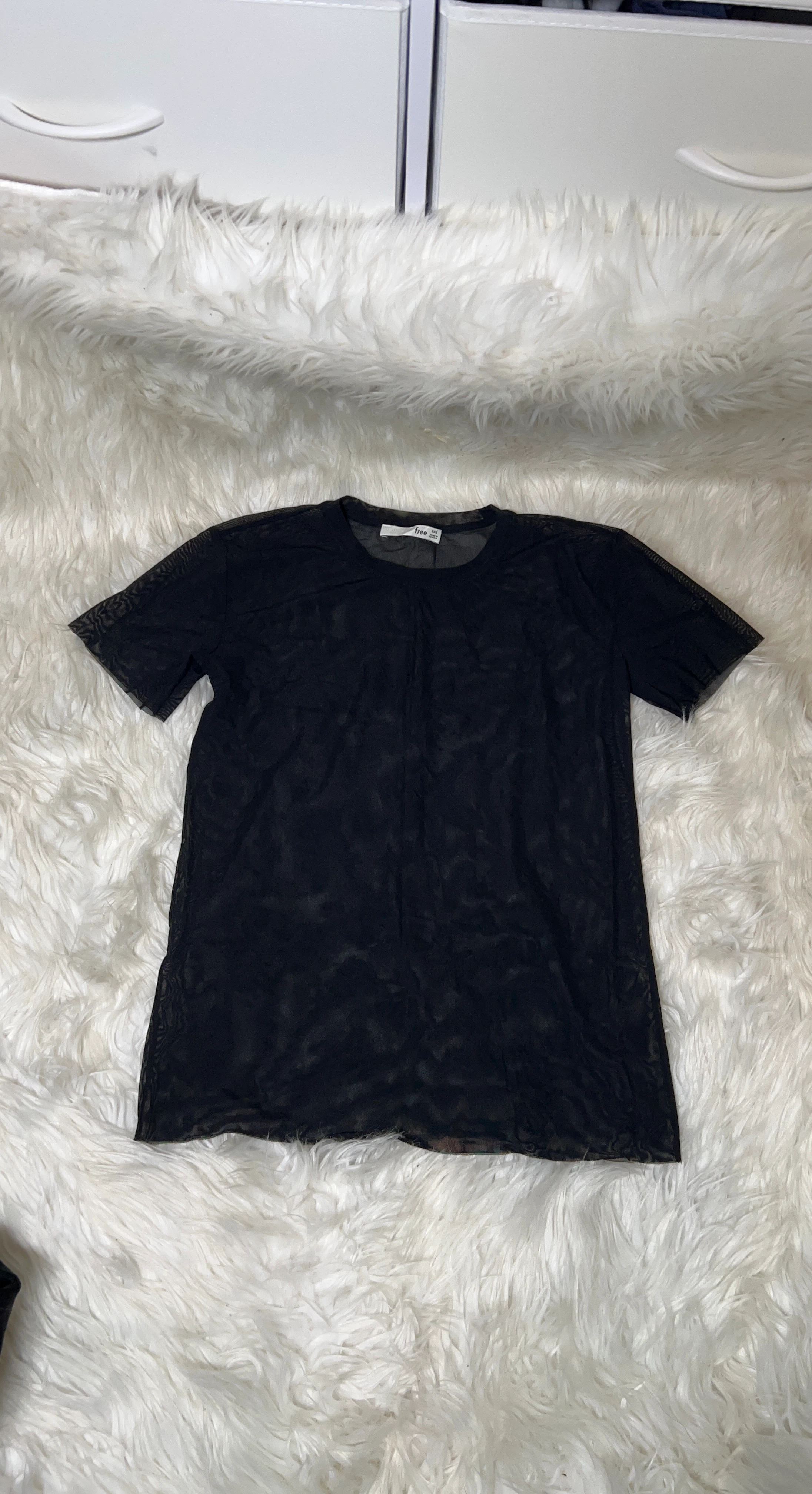 Wilfred Free Black Sheer T-Shirt XXS