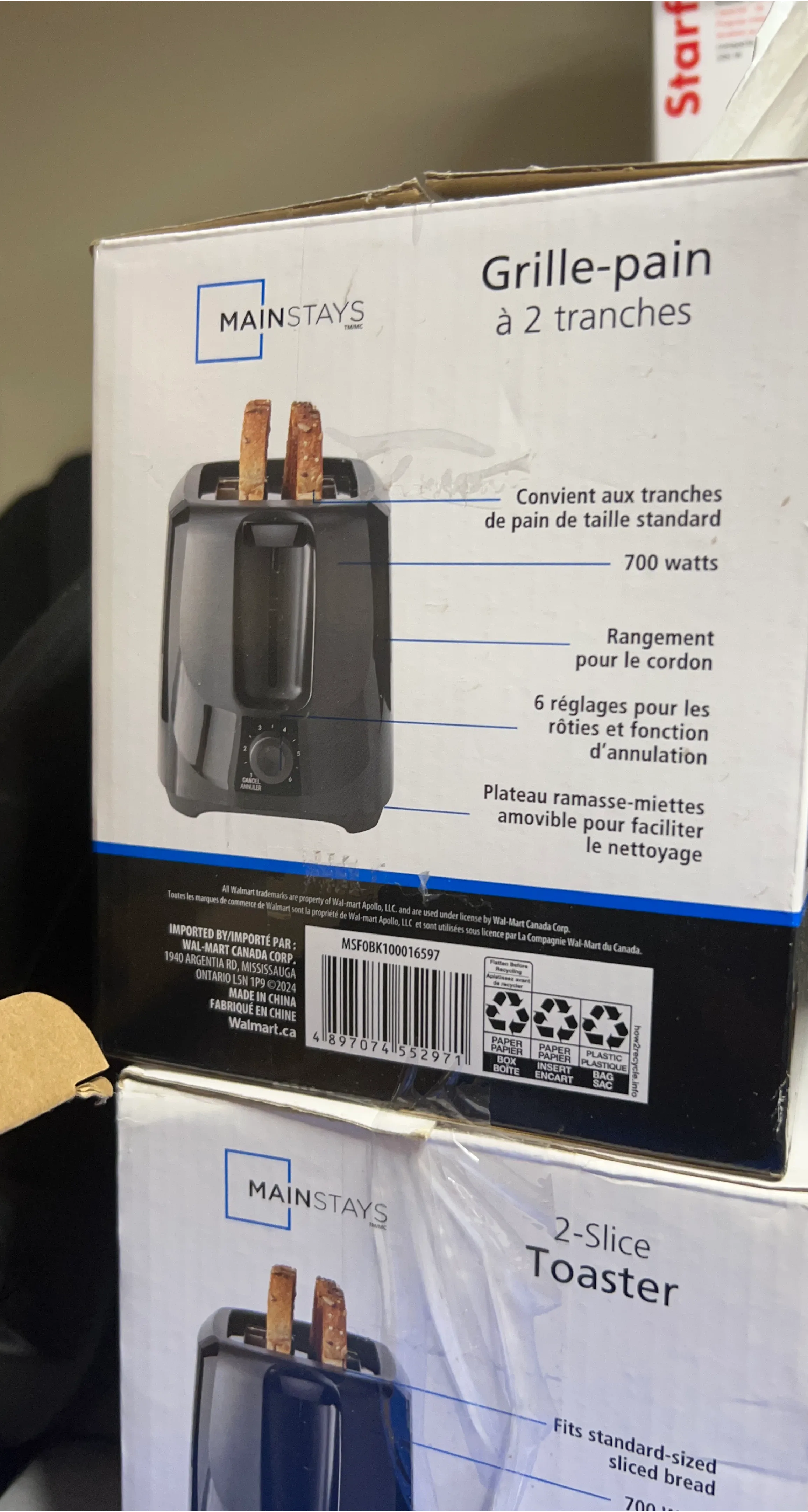 Mainstays 2-Slice Toaster