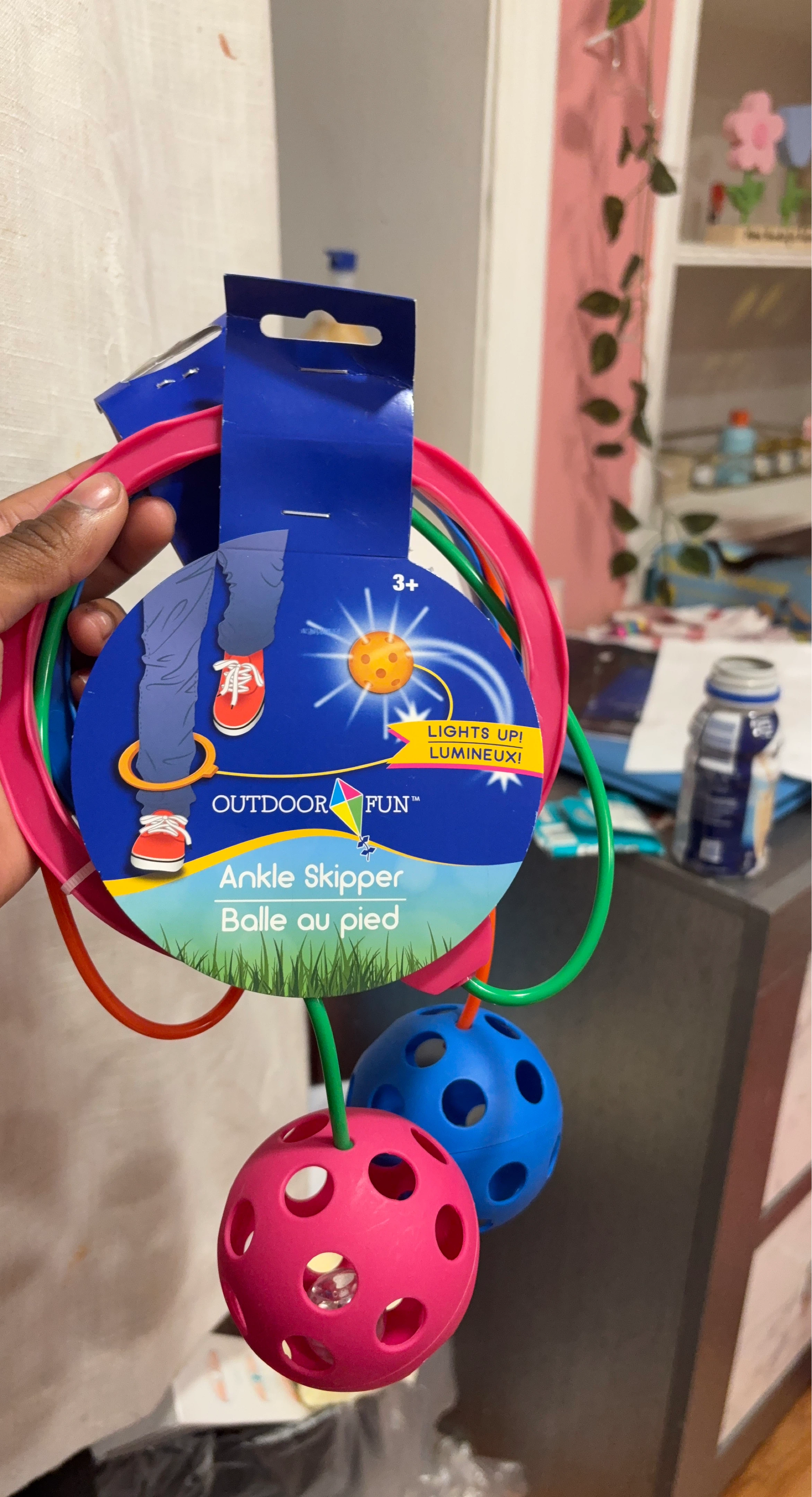 Outdoor Fun Ankle Skipper Toy with Light-Up Ball