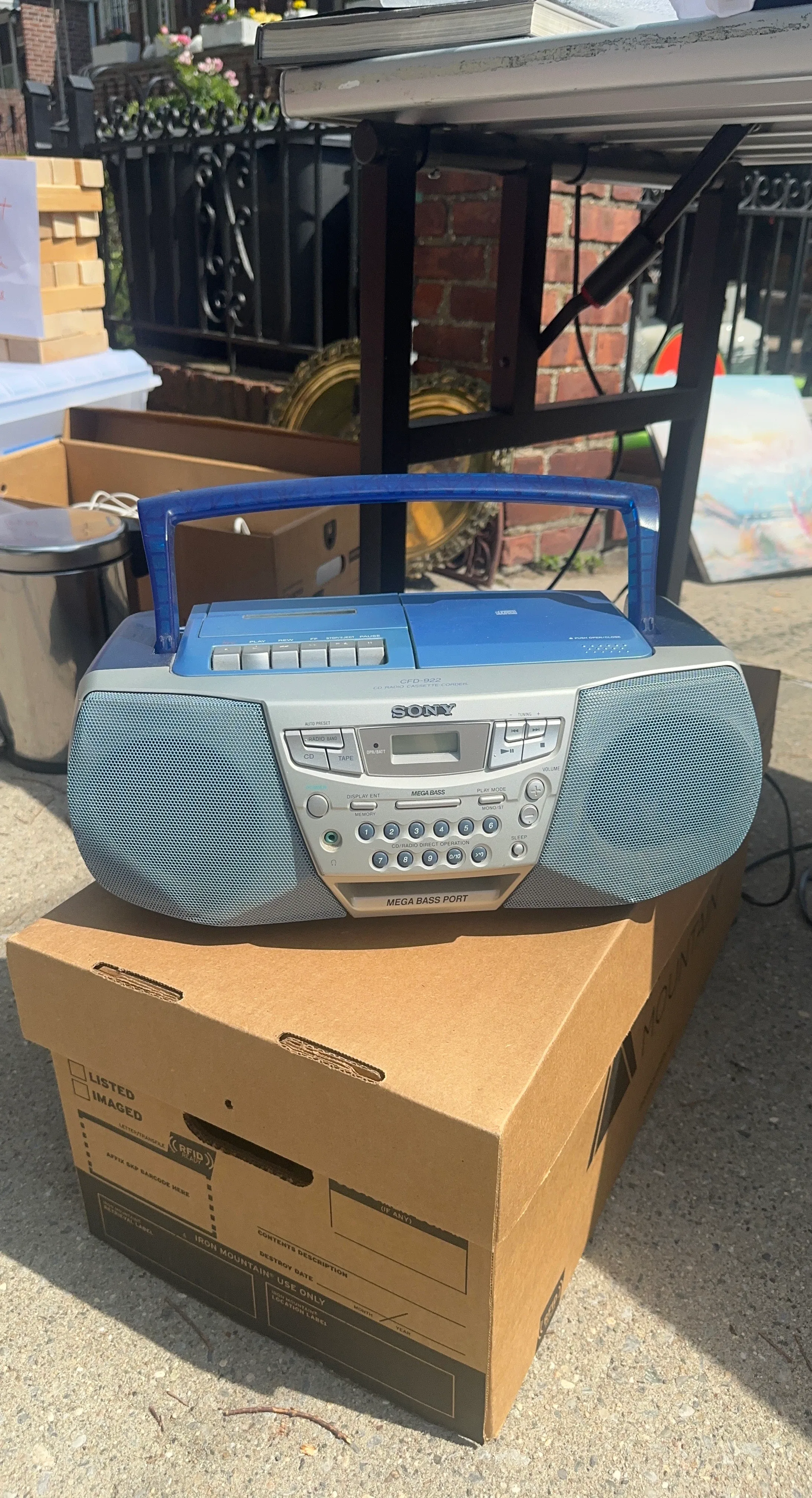Sony CFD-922 CD Radio Cassette Recorder Boombox