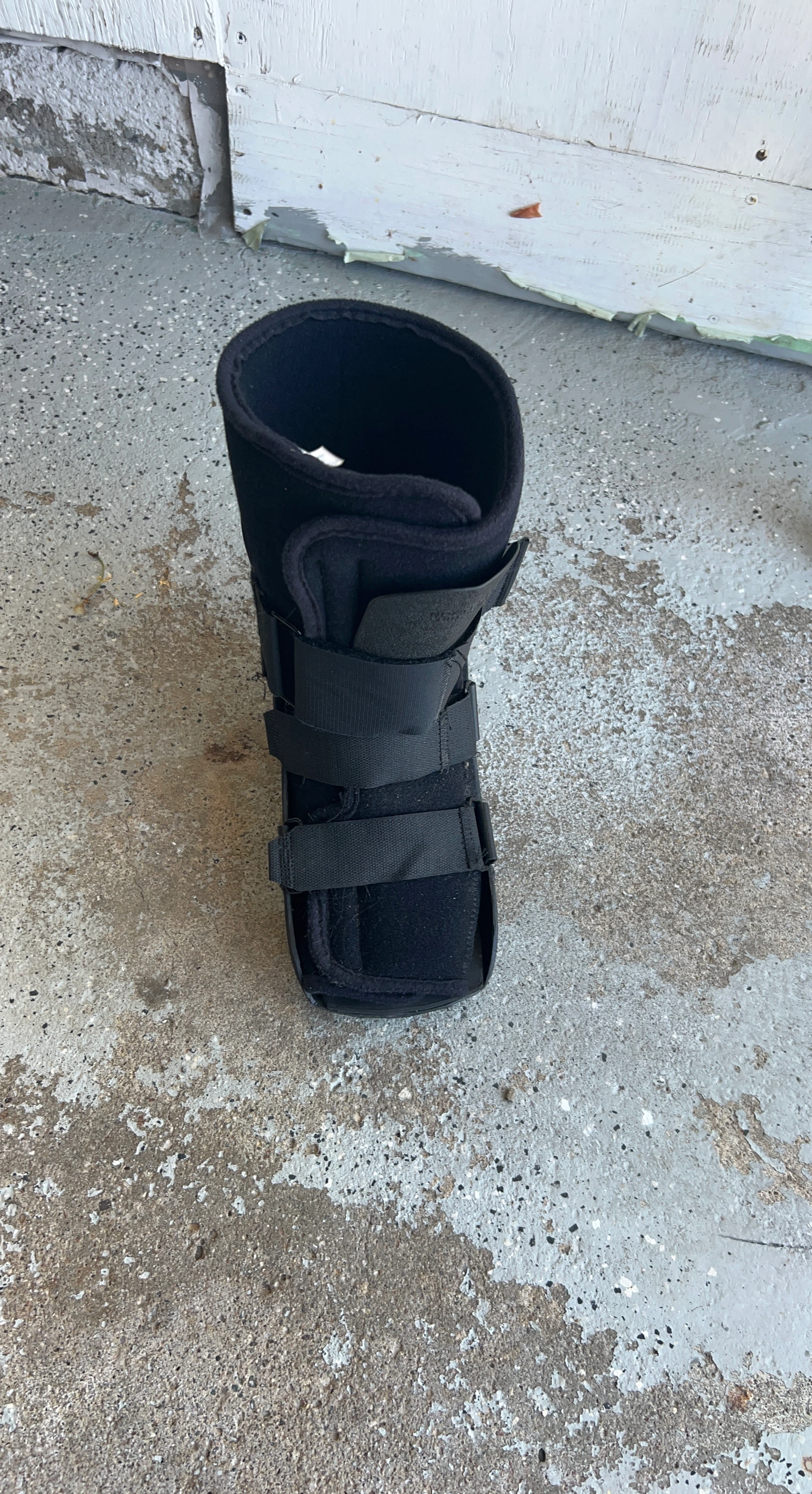 Black Walking Boot