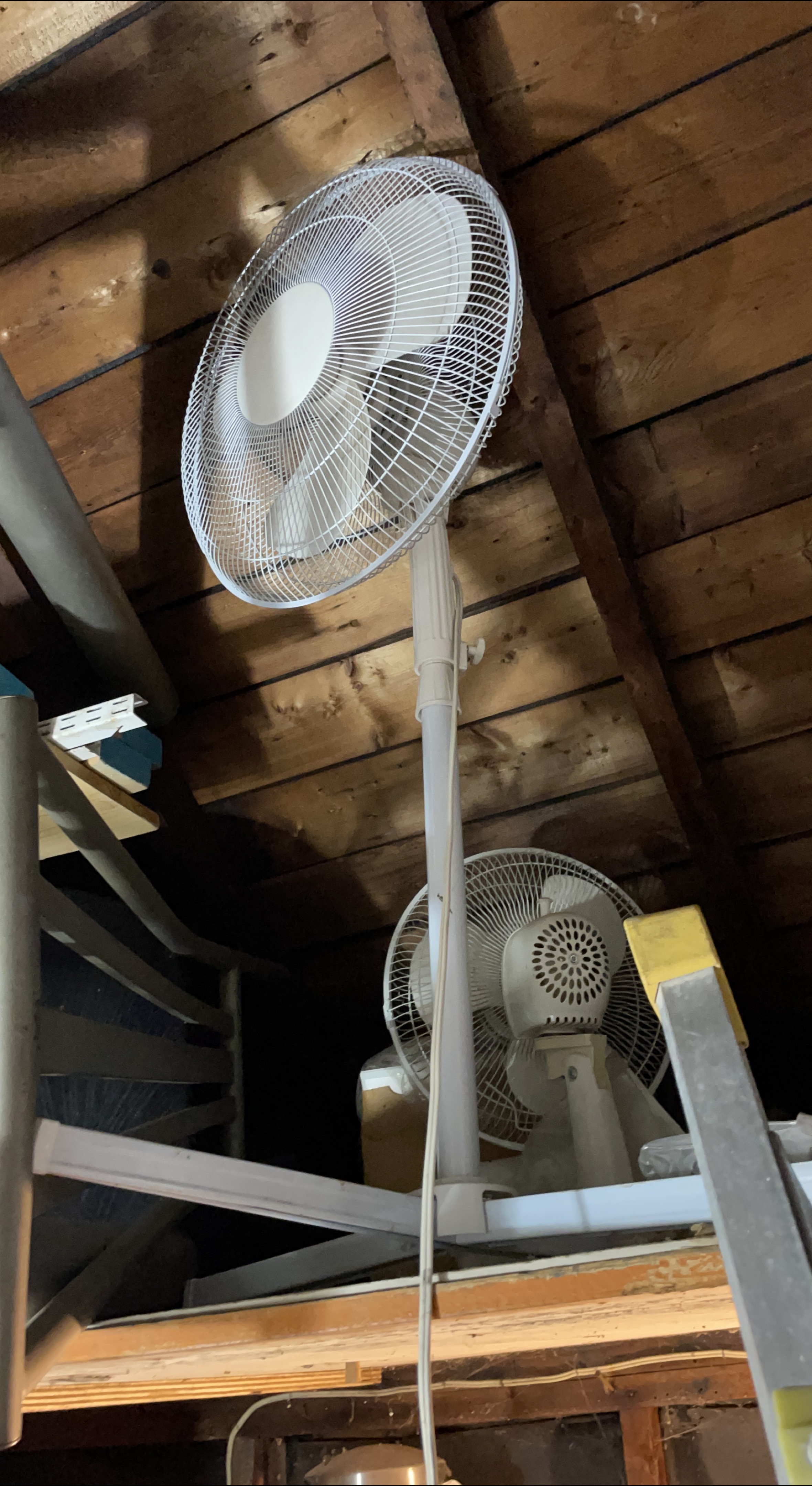 White Pedestal Fan