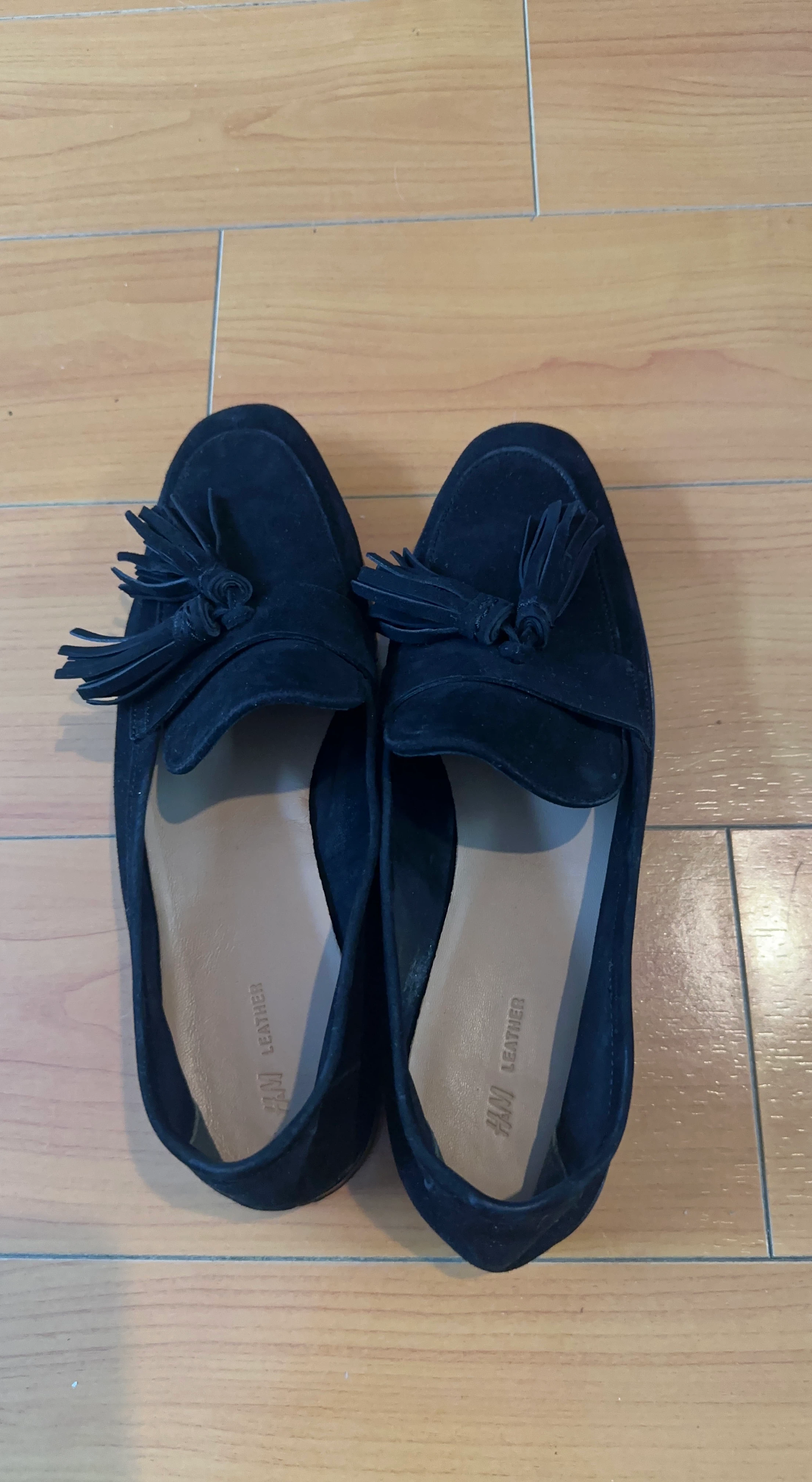 Black Suede Tassel Loafers