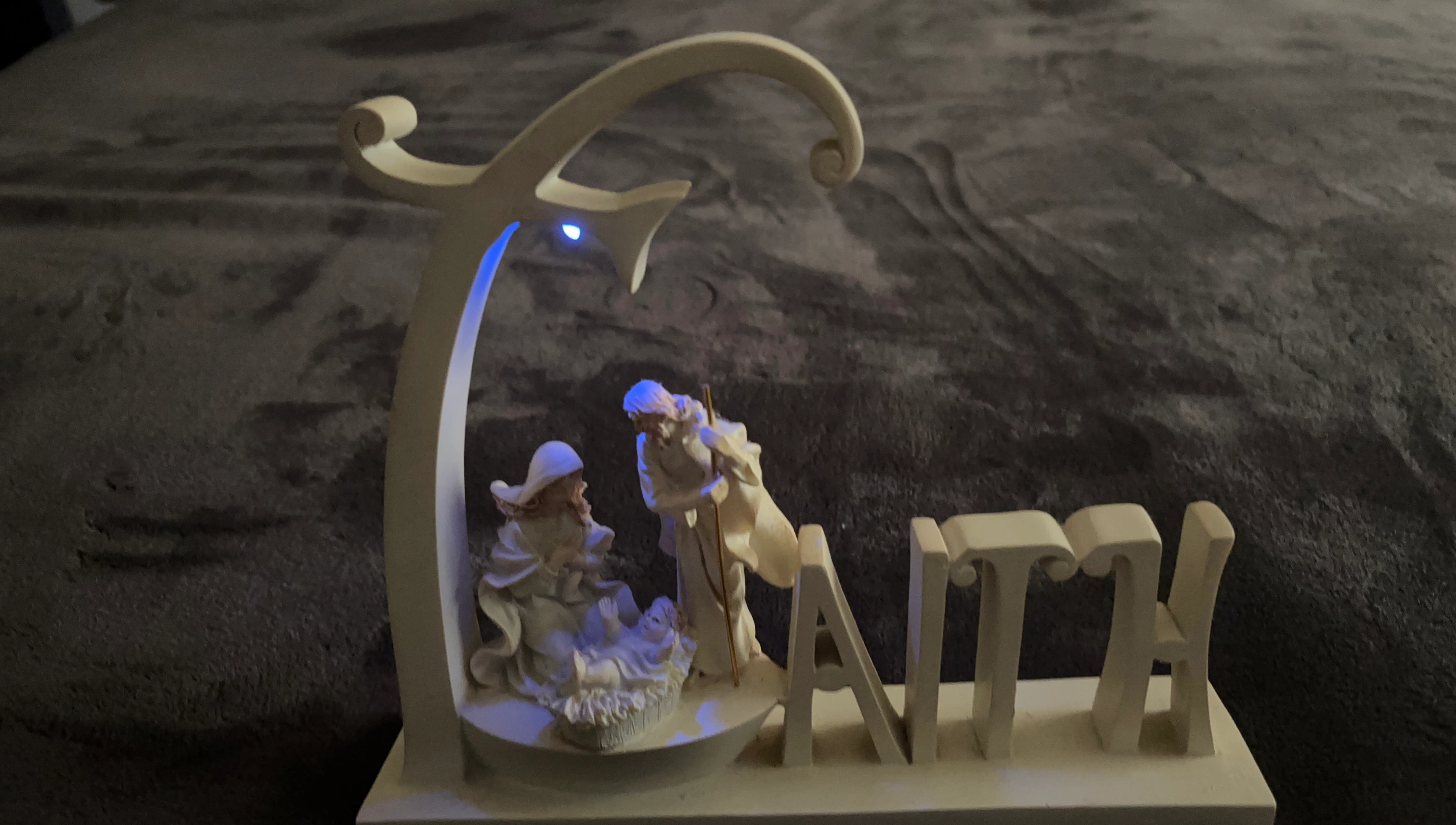 Nativity Scene Figurine with Light
