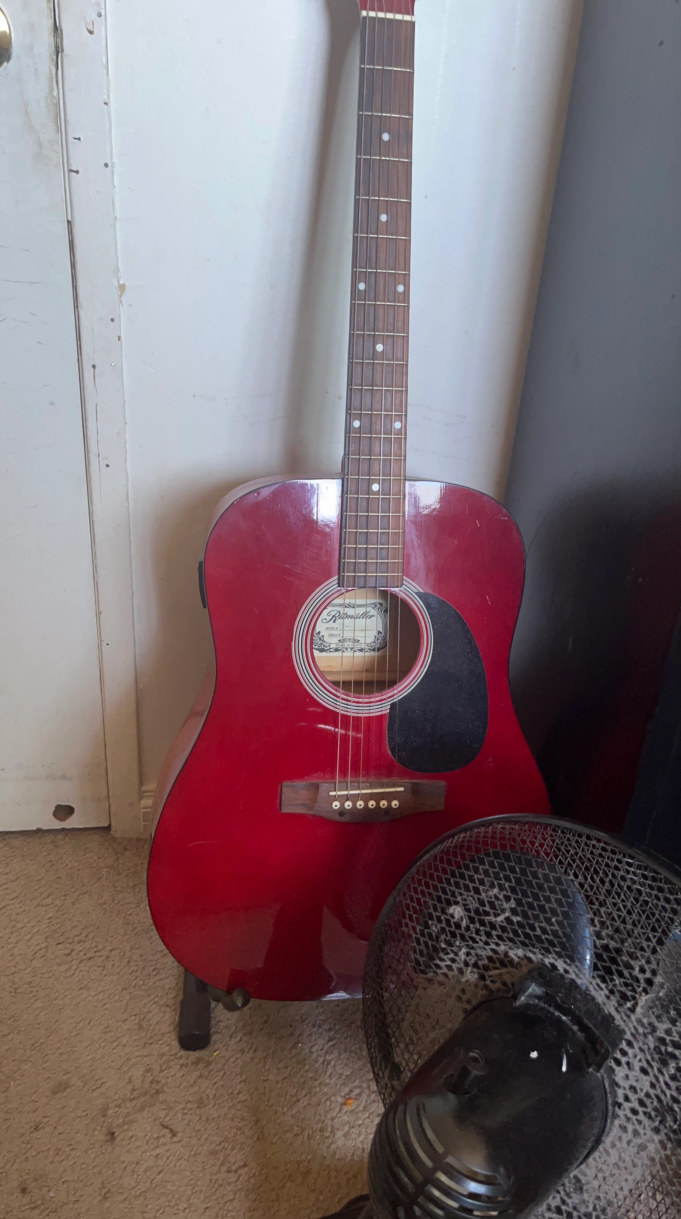 Ritmüller Acoustic Guitar - Red