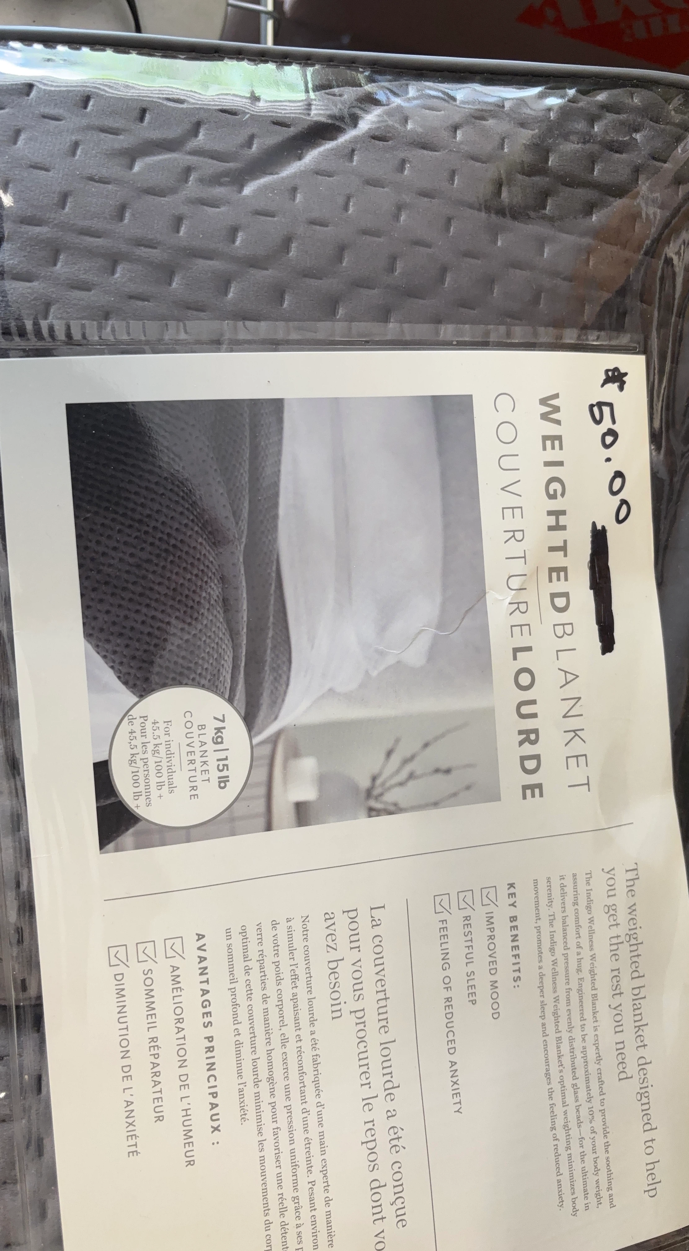 Indigo Wellness Weighted Blanket