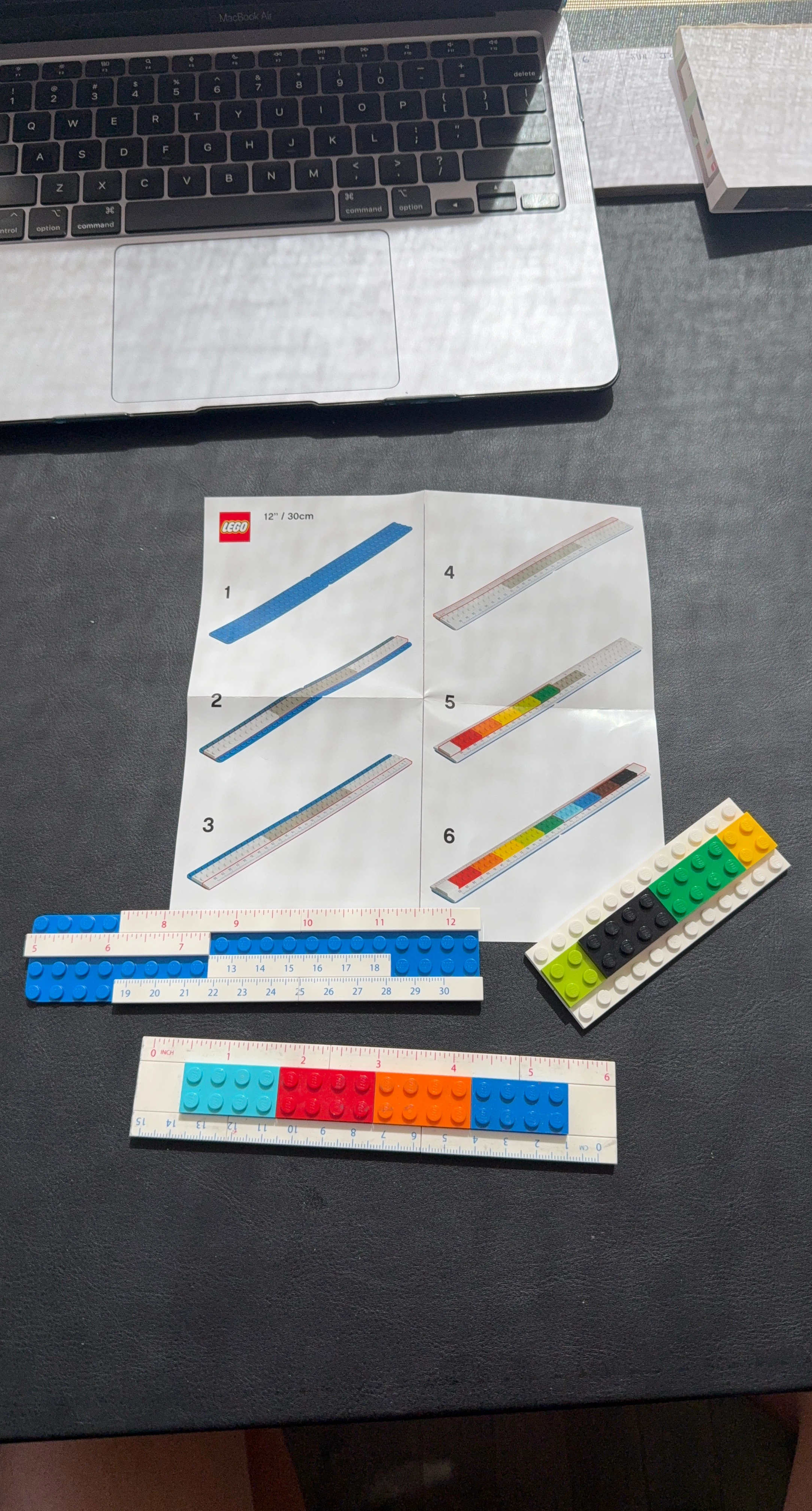 LEGO 12" / 30cm Ruler with Brick Attachment