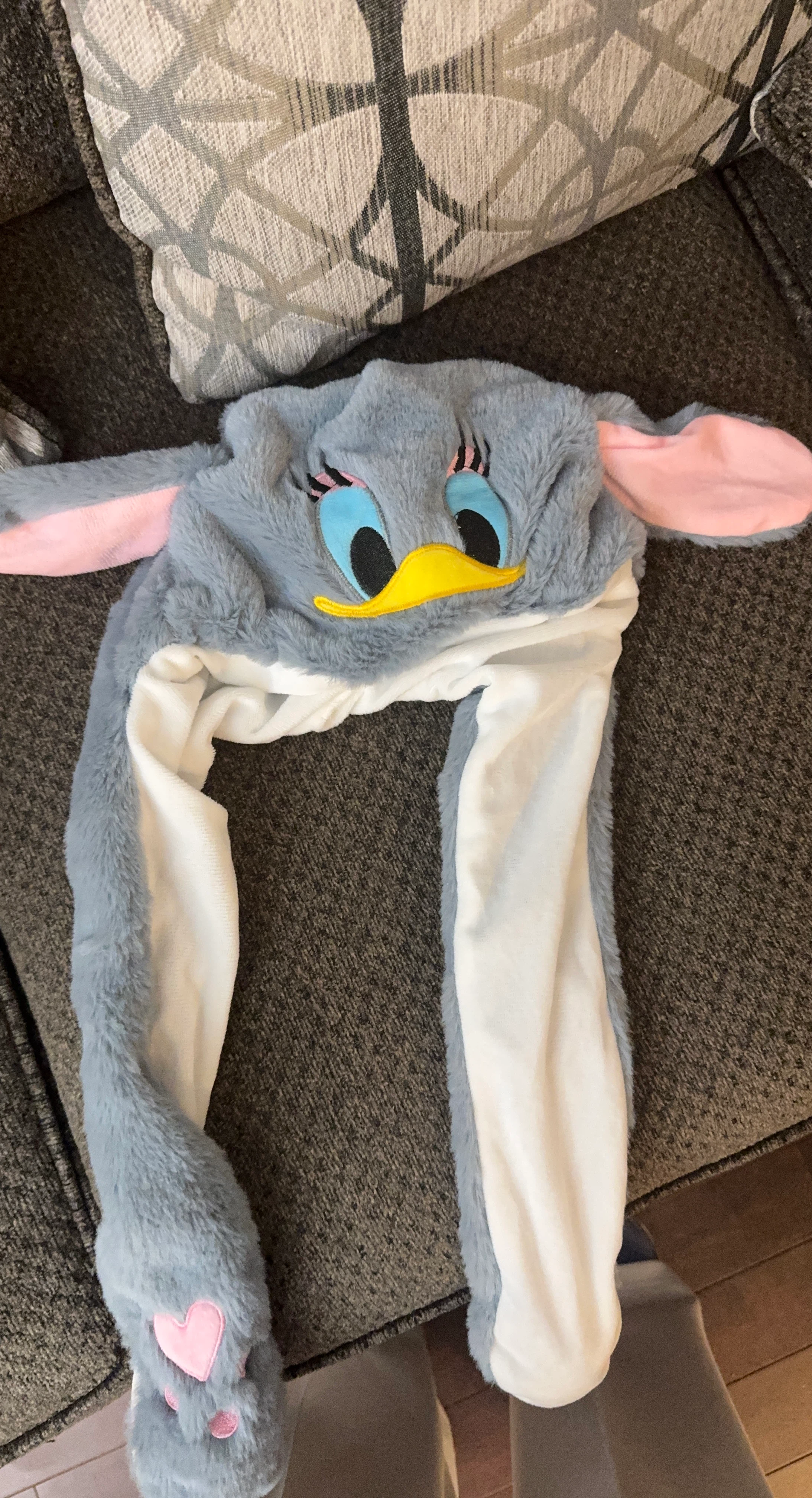 Plush Animal Hat with Mittens