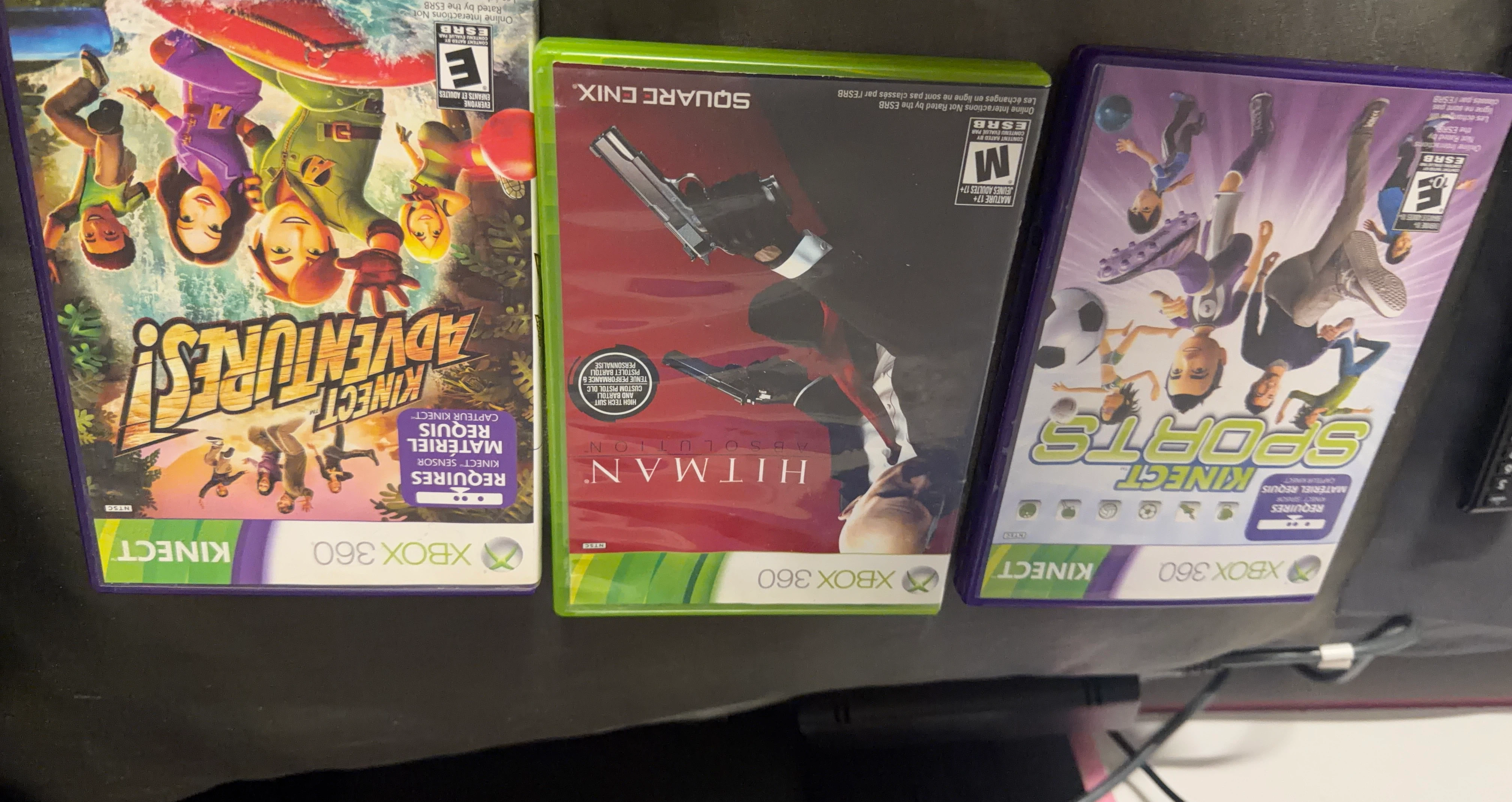 Xbox 360 Kinect Games (Adventures!, Hitman, Sports)