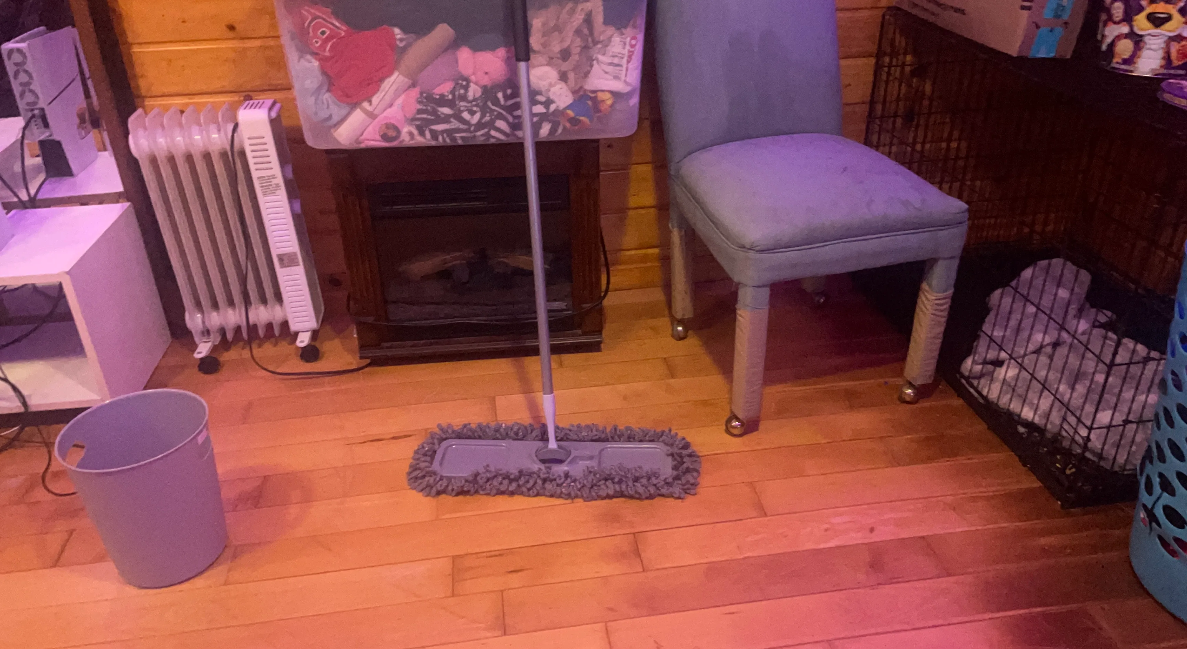Gray Mop with Swivel Head