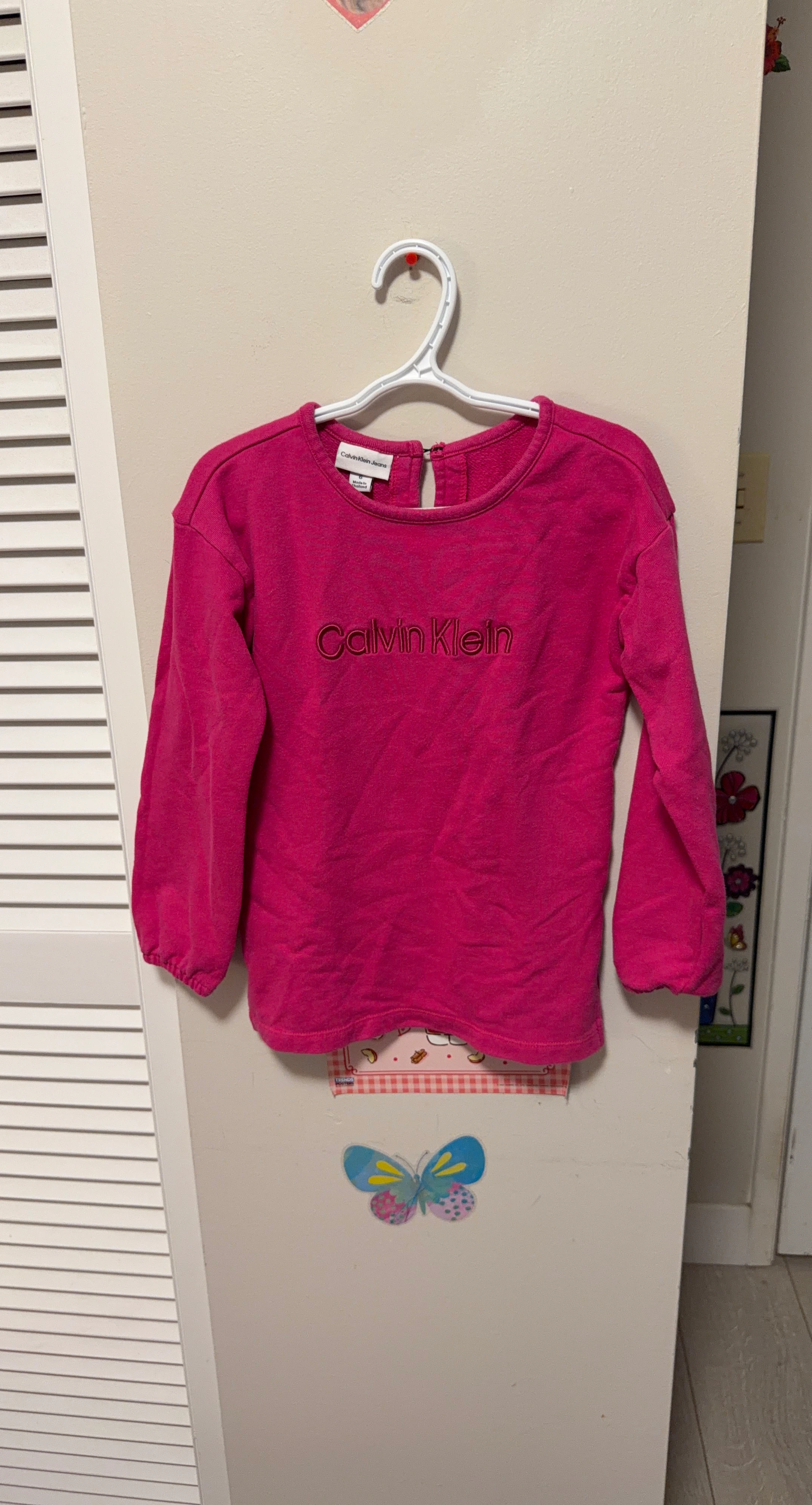Calvin Klein Jeans Pink Sweatshirt Size 6