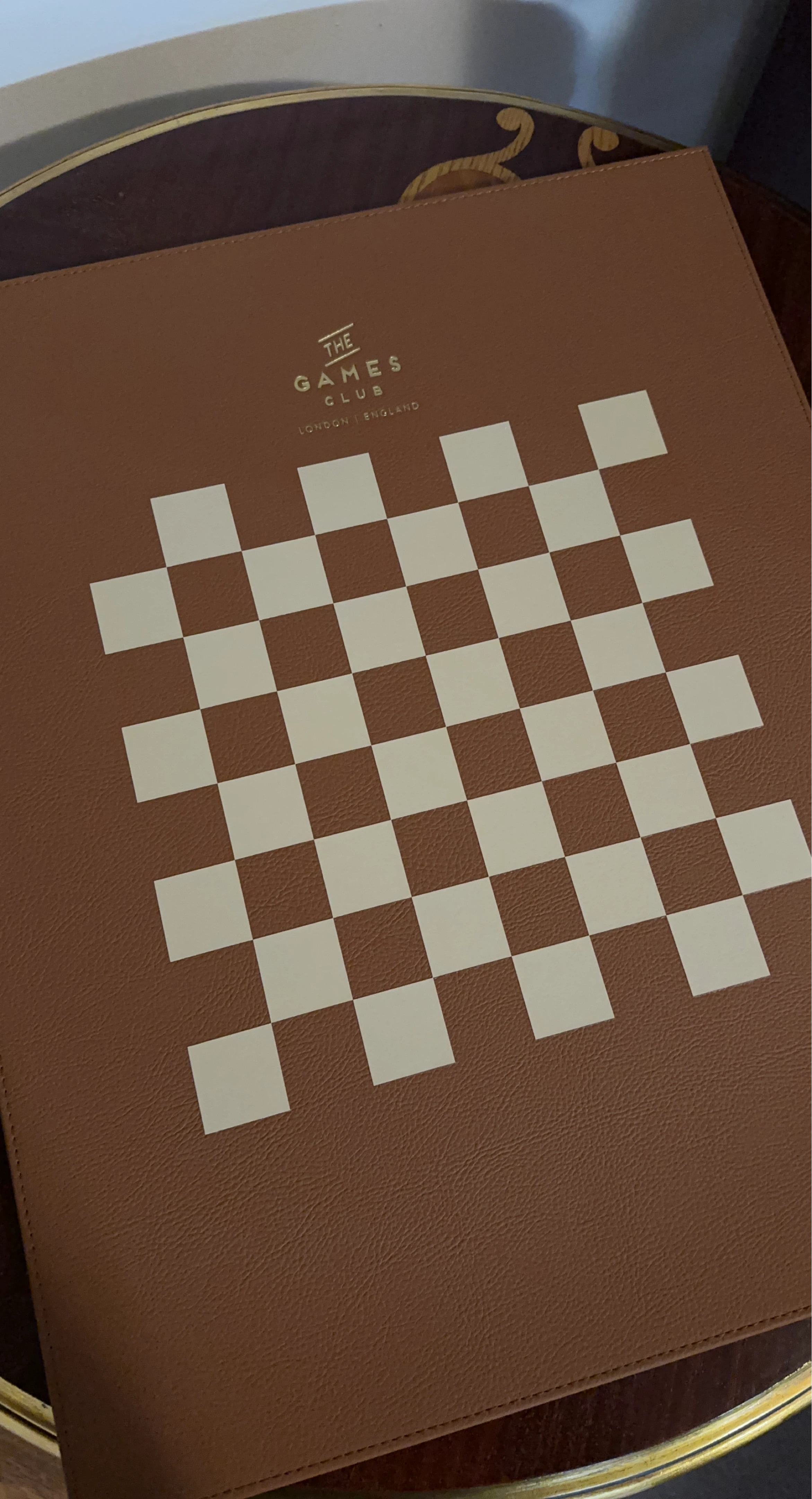 The Games Club London Leather Menu Holder