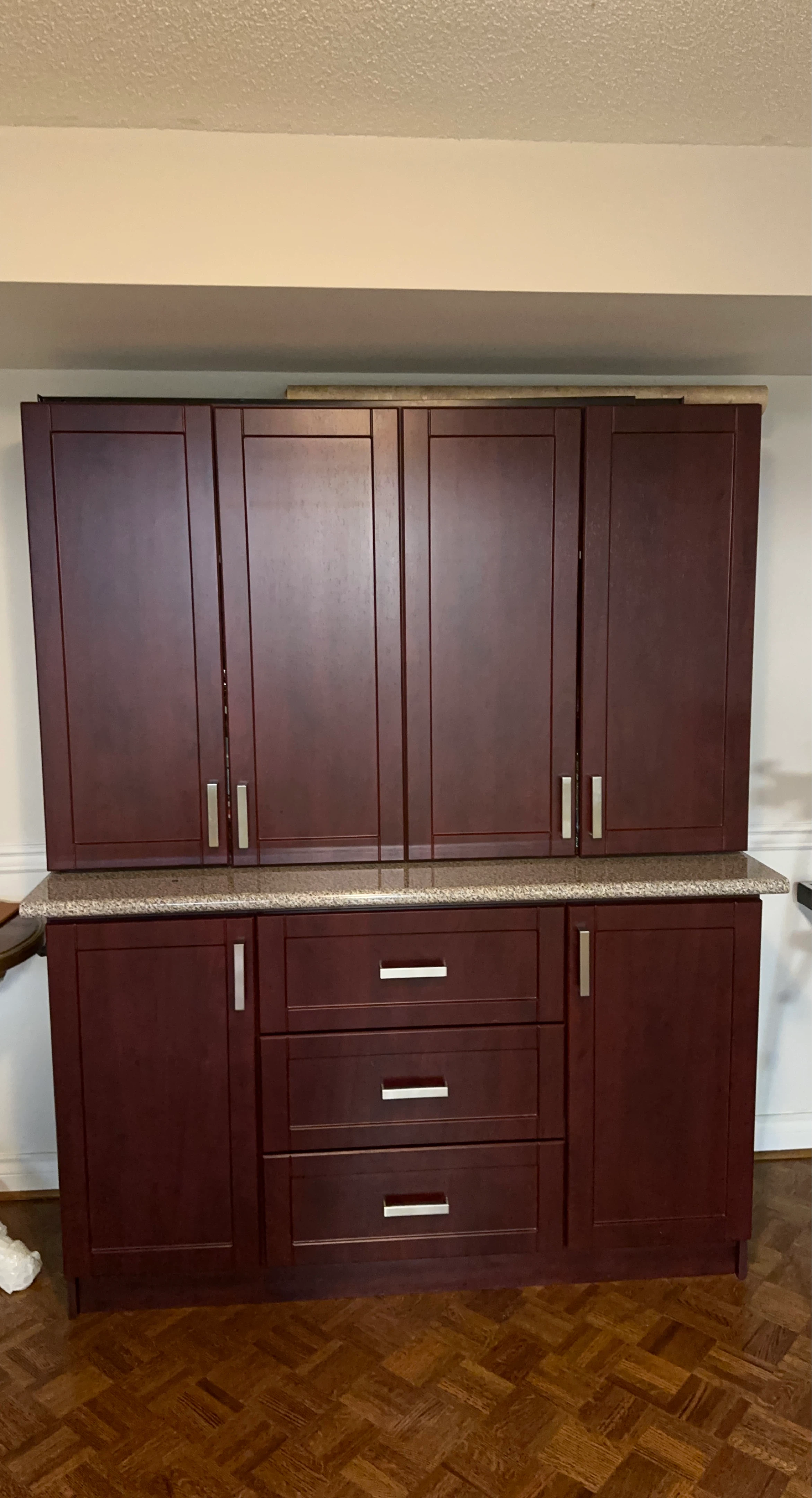 Kitchen Cabinet Set - Dark Cherry