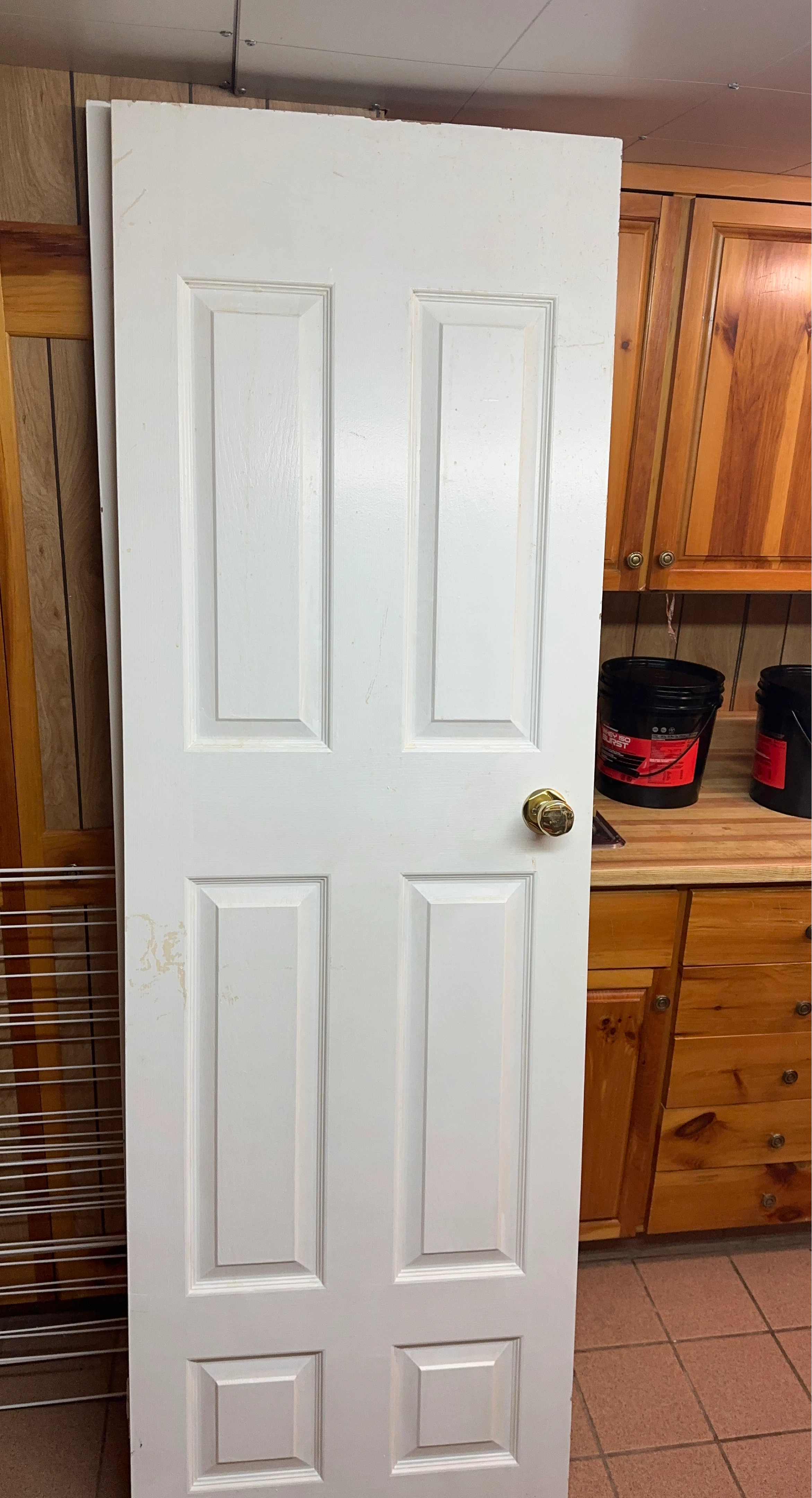 Interior Door with Gold Knob