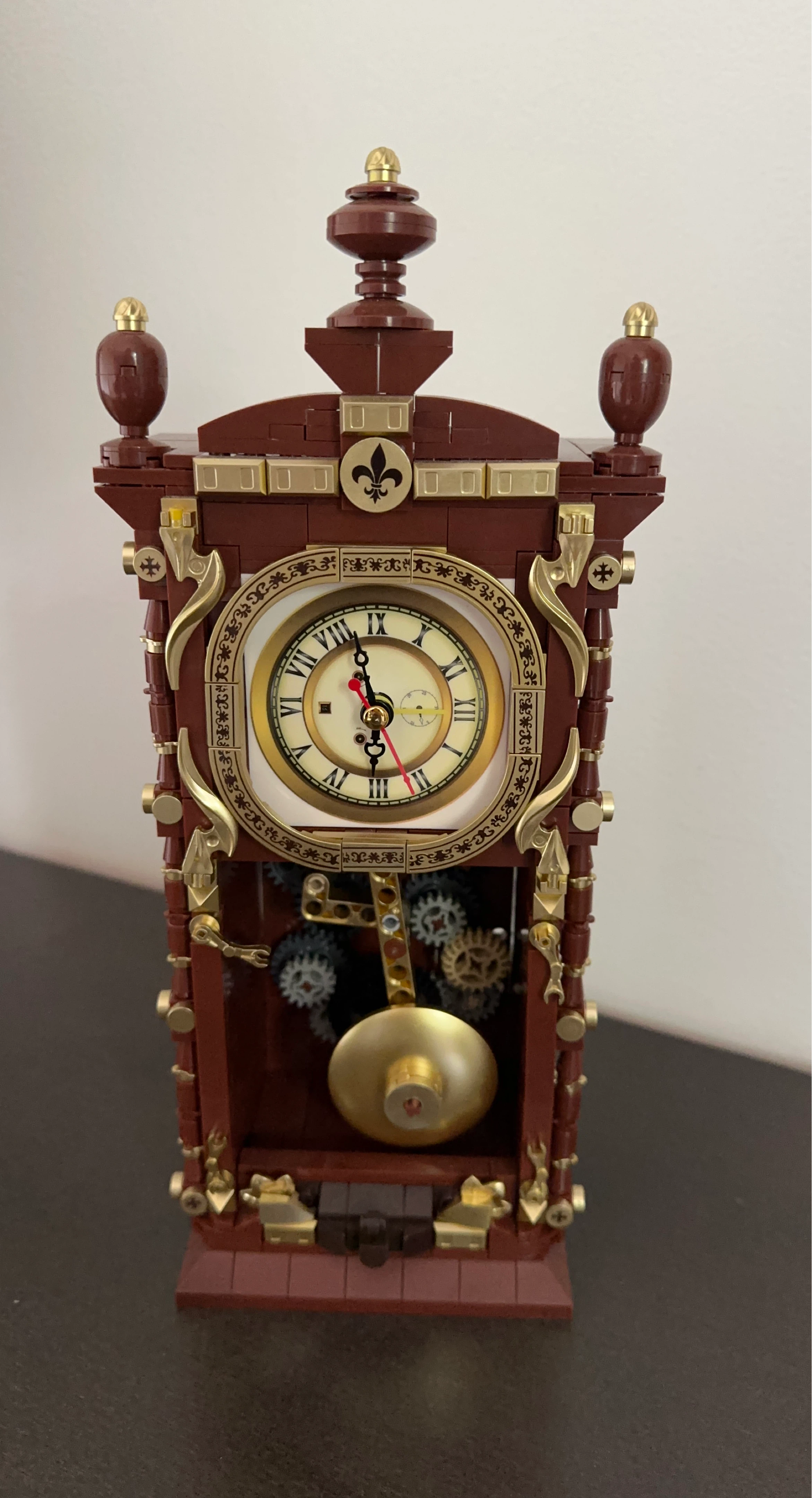 LEGO Grandfather Clock Display Piece