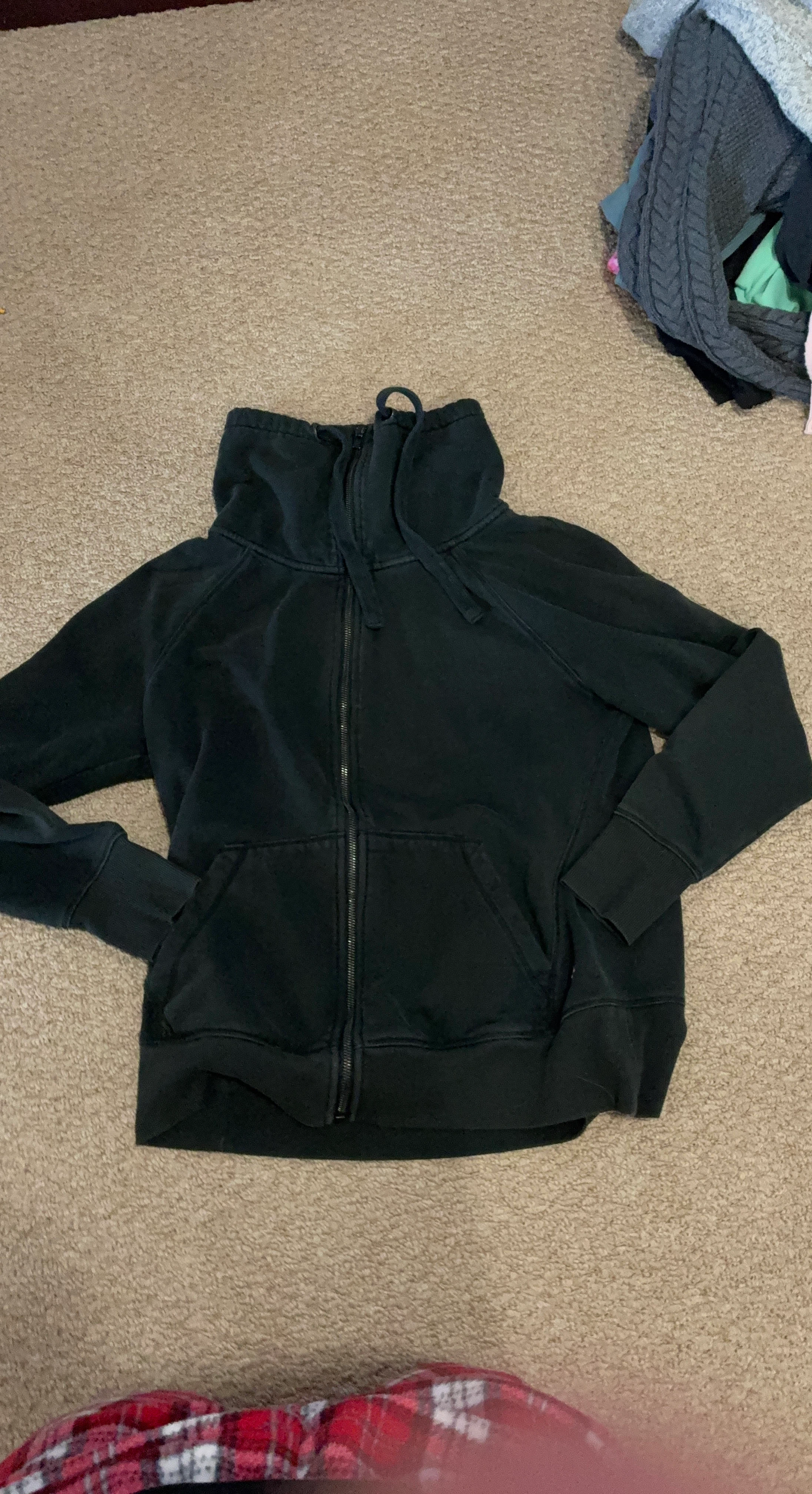 Black Lululemon Zip-Up Hoodie