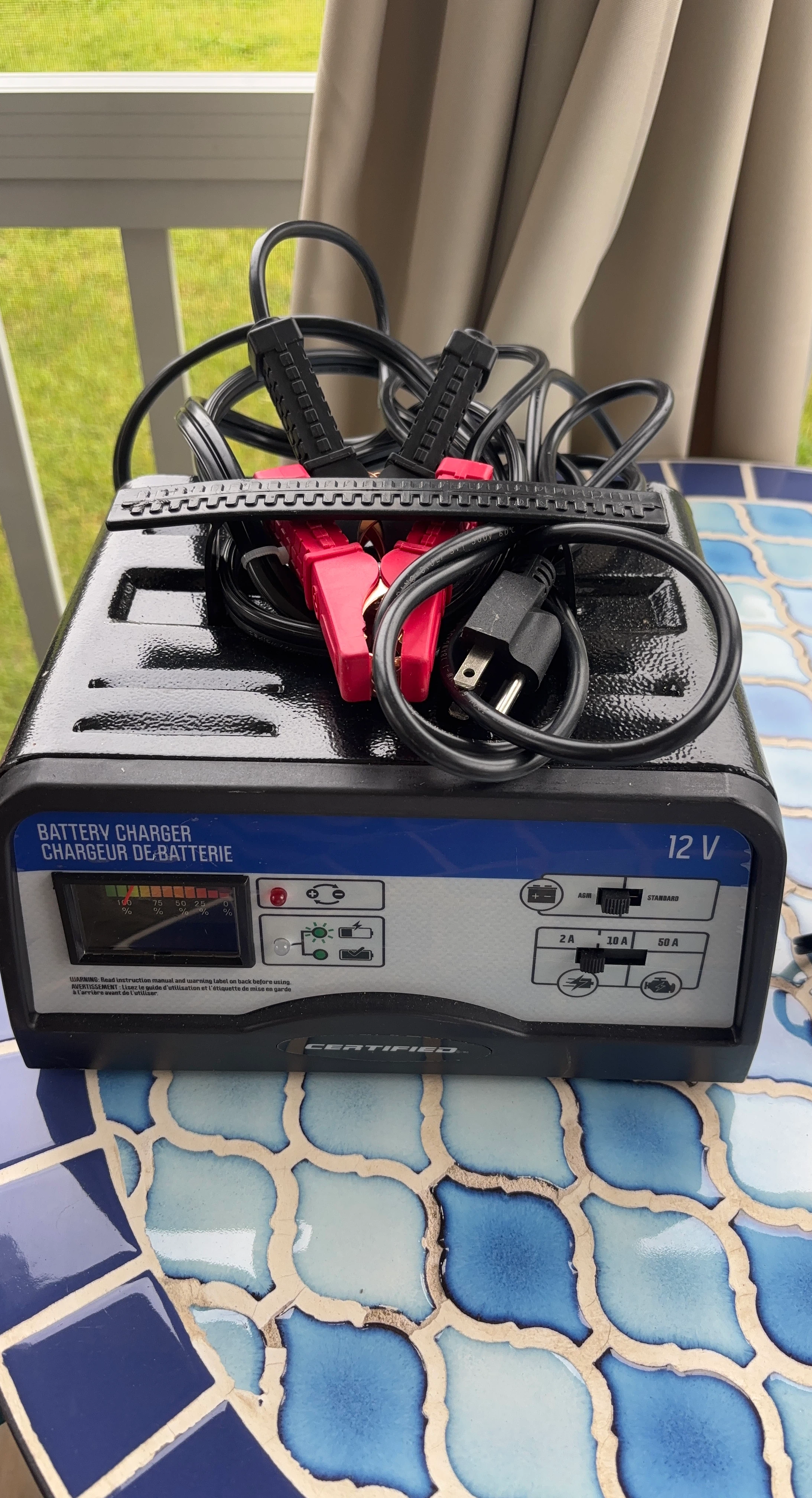 Certified 12V Car/Boat Battery Charger