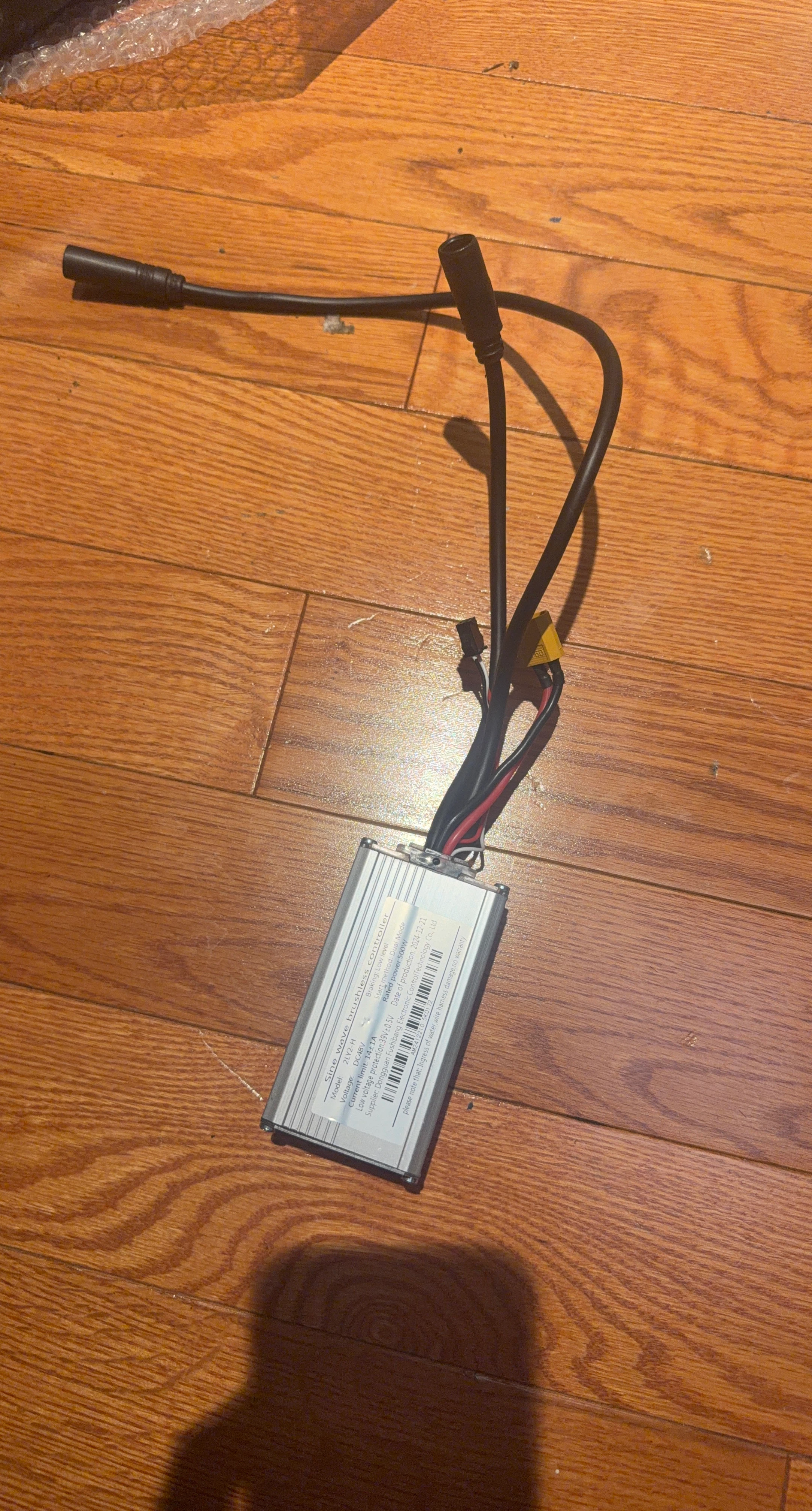 500W Sine Wave Brushless Controller for Electric Bike/Scooter