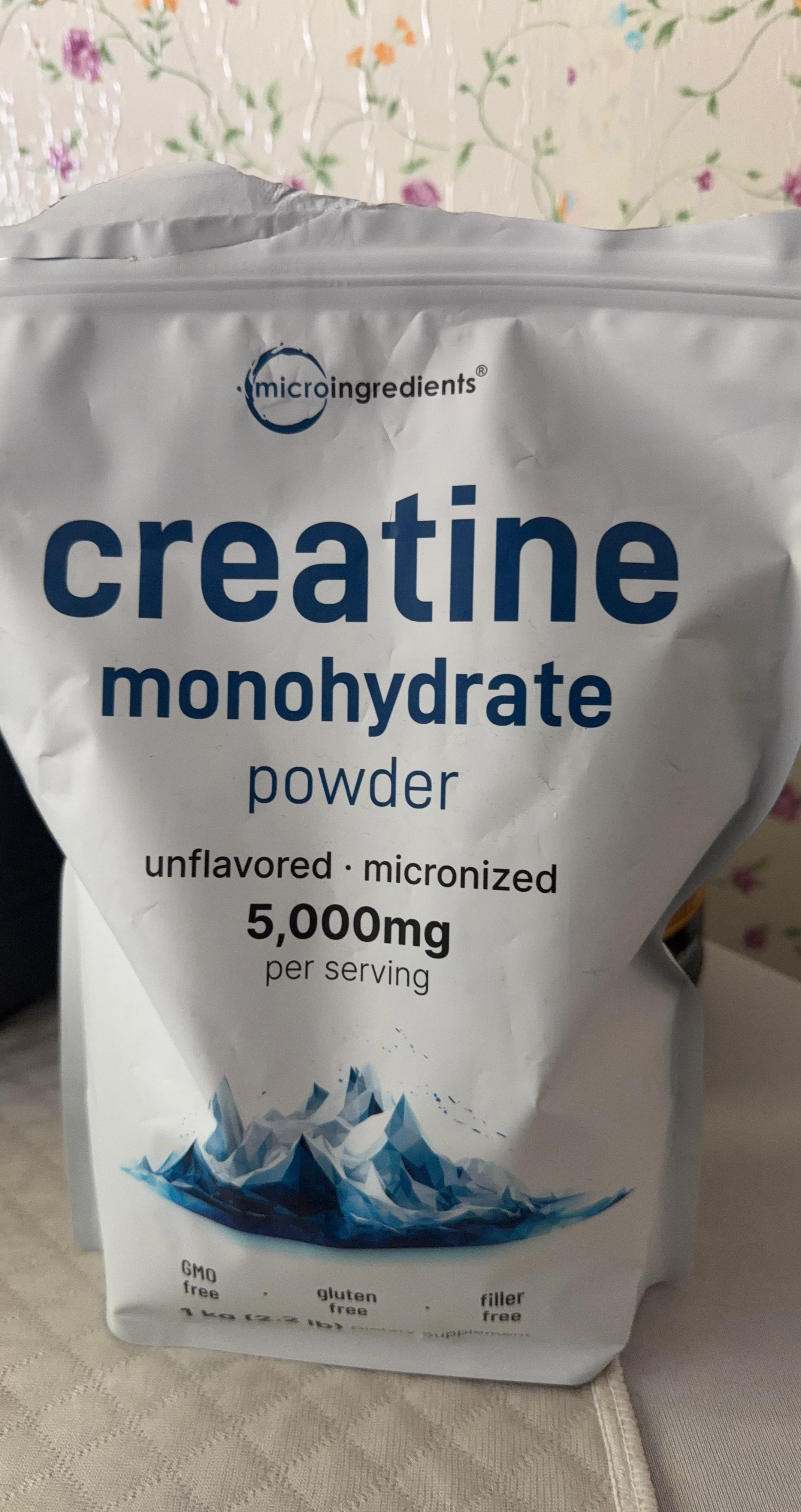 MicroIngredients Creatine Monohydrate Powder 1kg