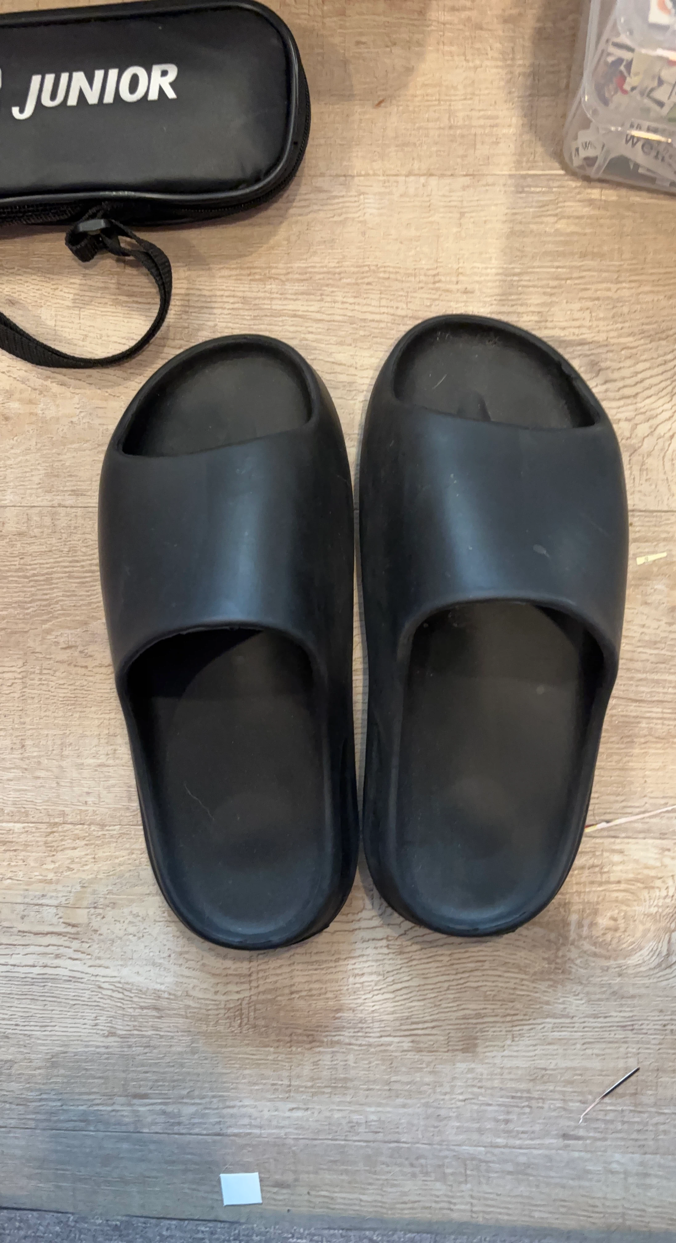 Black Cloud Slide Sandals