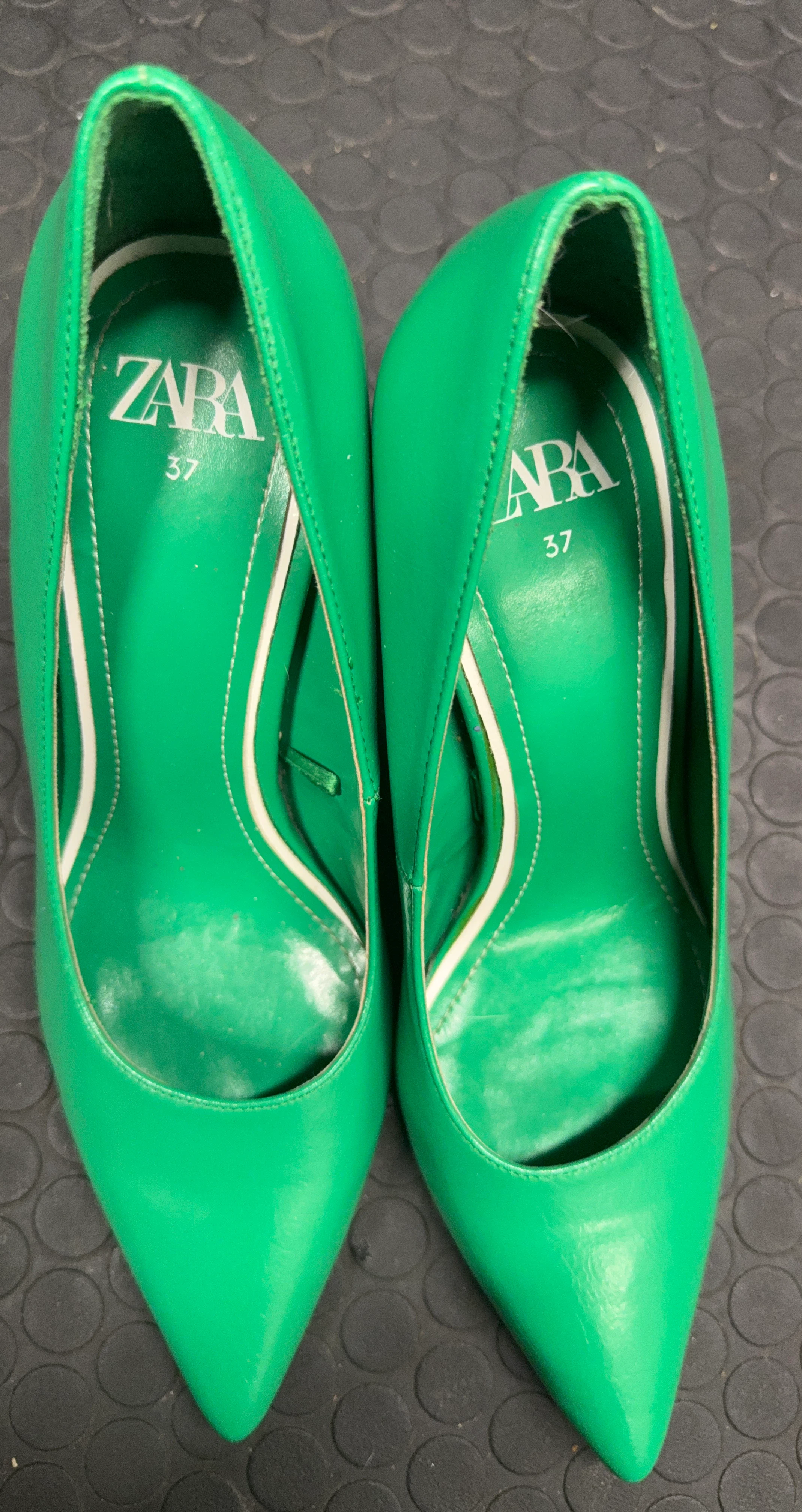 ZARA Green Heels Size 37