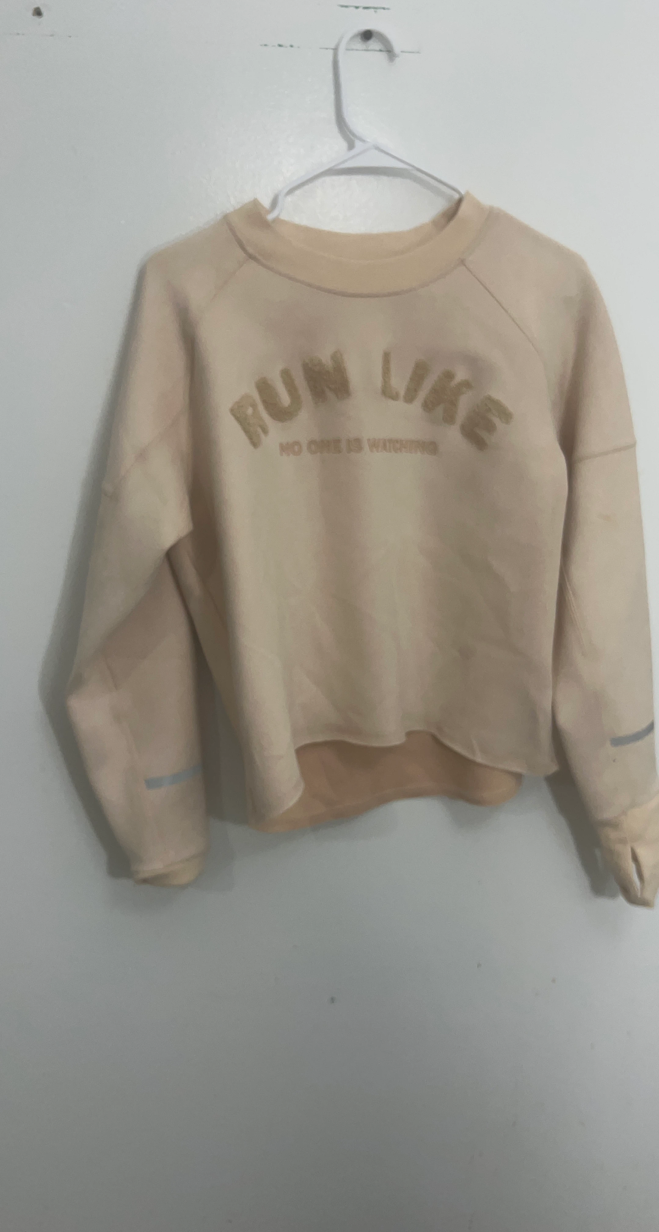 Women's "Run Like No One Is Watching" Graphic Sweatshirt