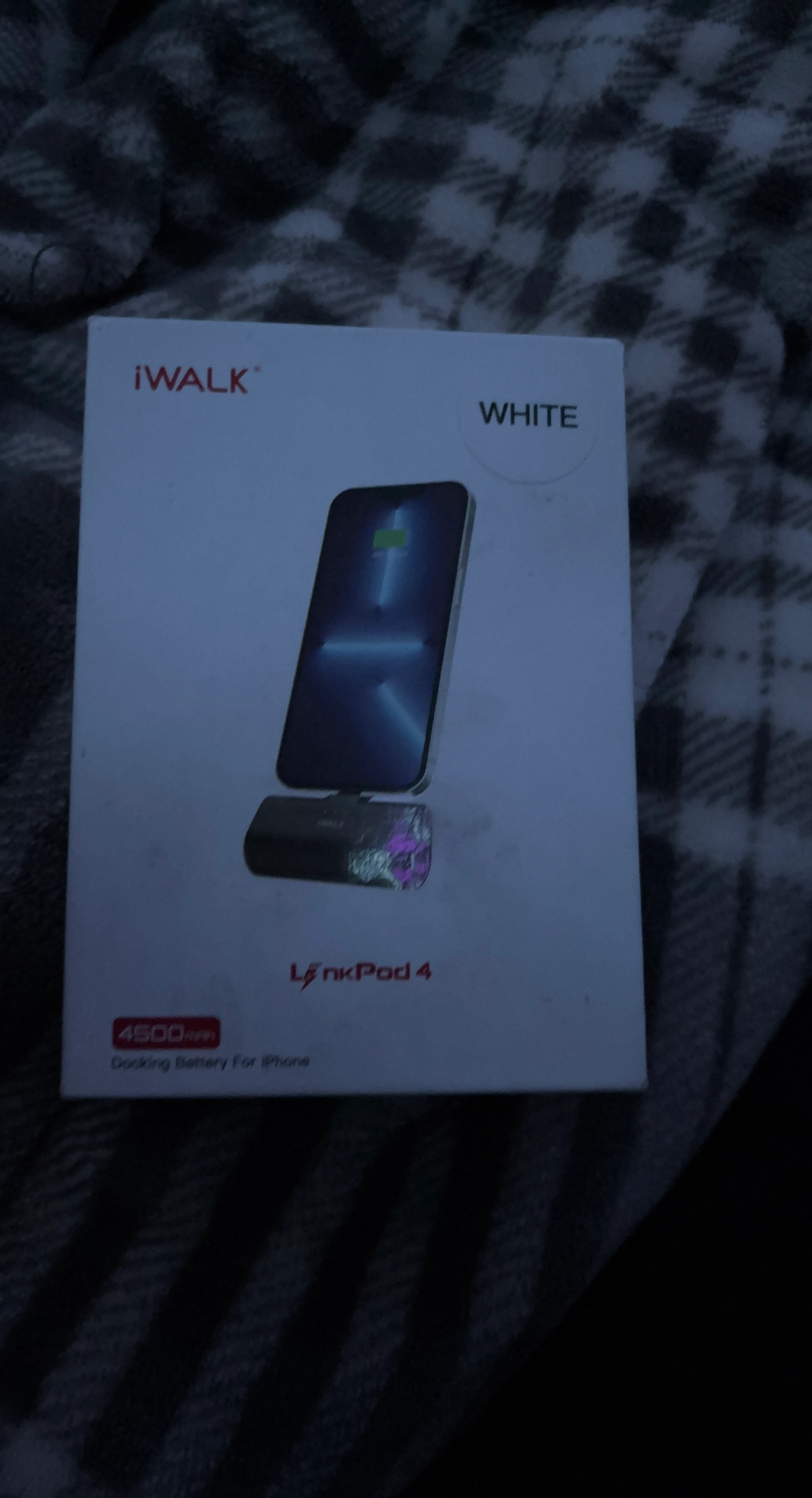 iWALK LinkPod 4 White 4500mAh Docking Battery for iPhone
