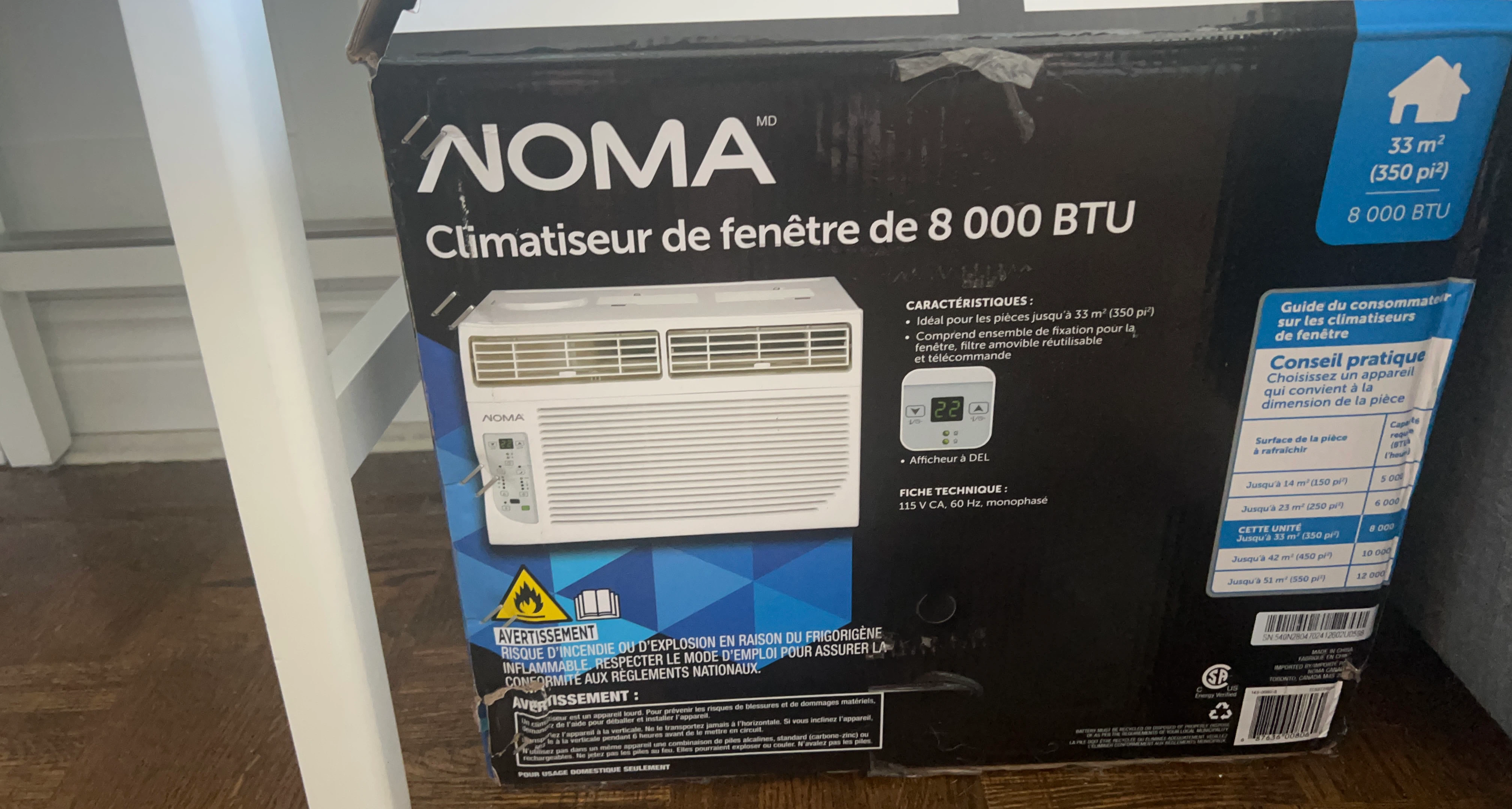 NOMA 8,000 BTU Window Air Conditioner