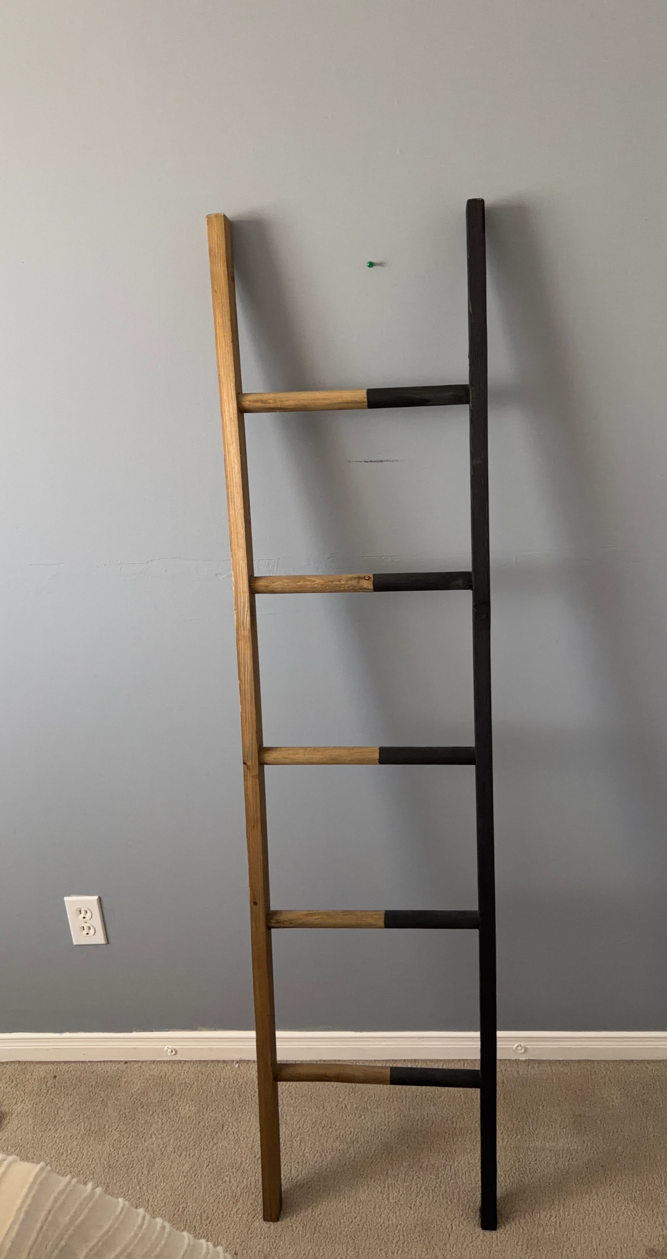 Decorative Ladder - Wood and Black