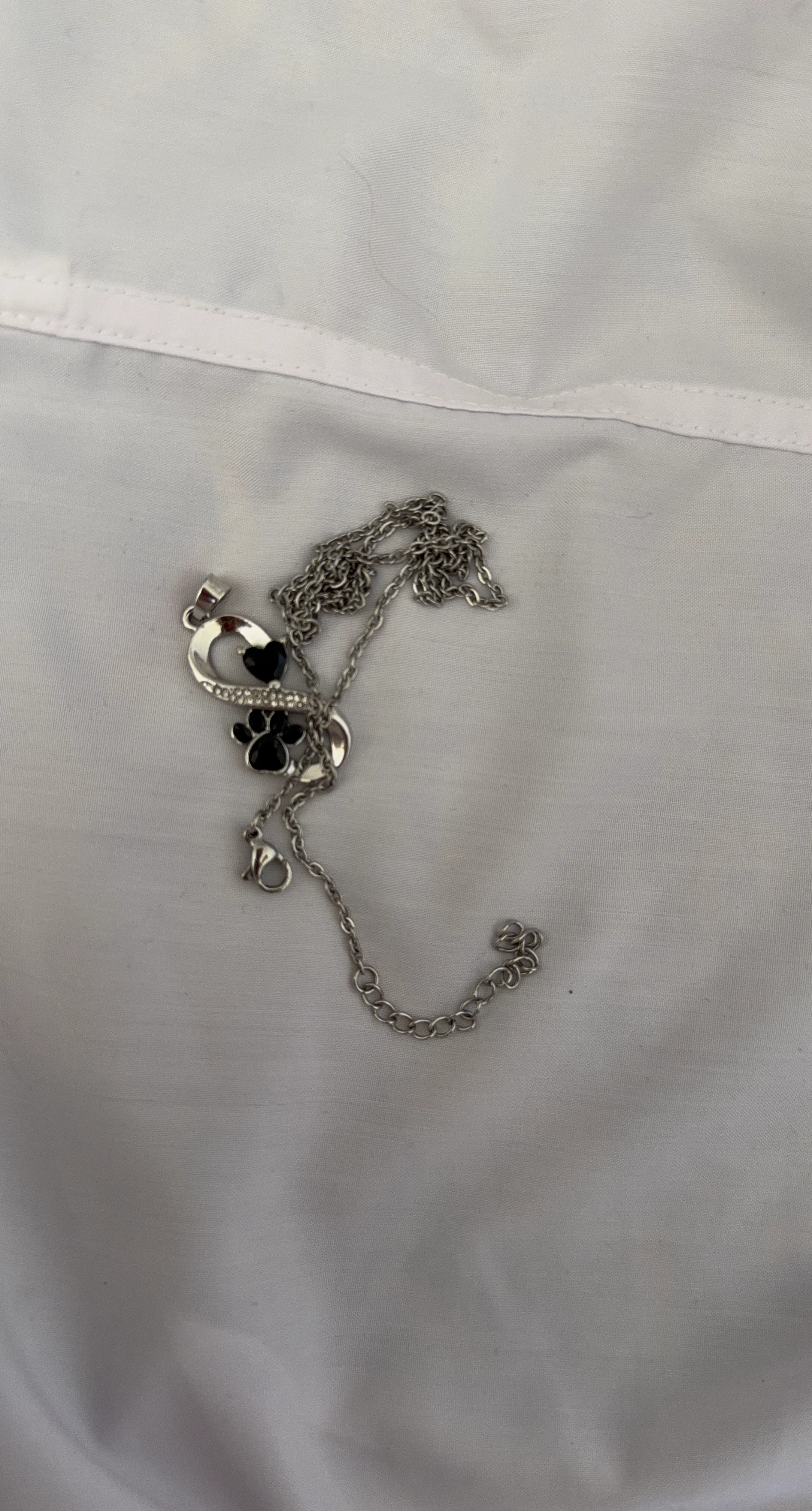Silver-tone Necklace with Infinity charm
