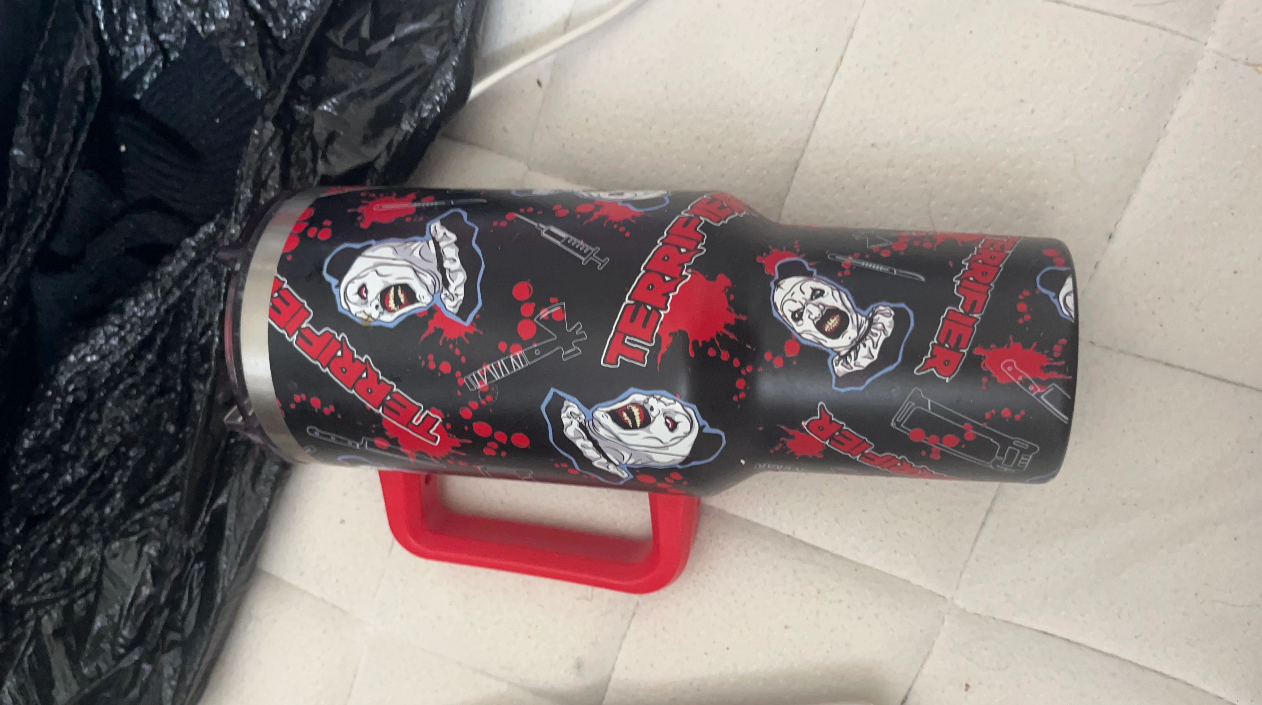Art The Clown Terrifier Tumbler with Handle