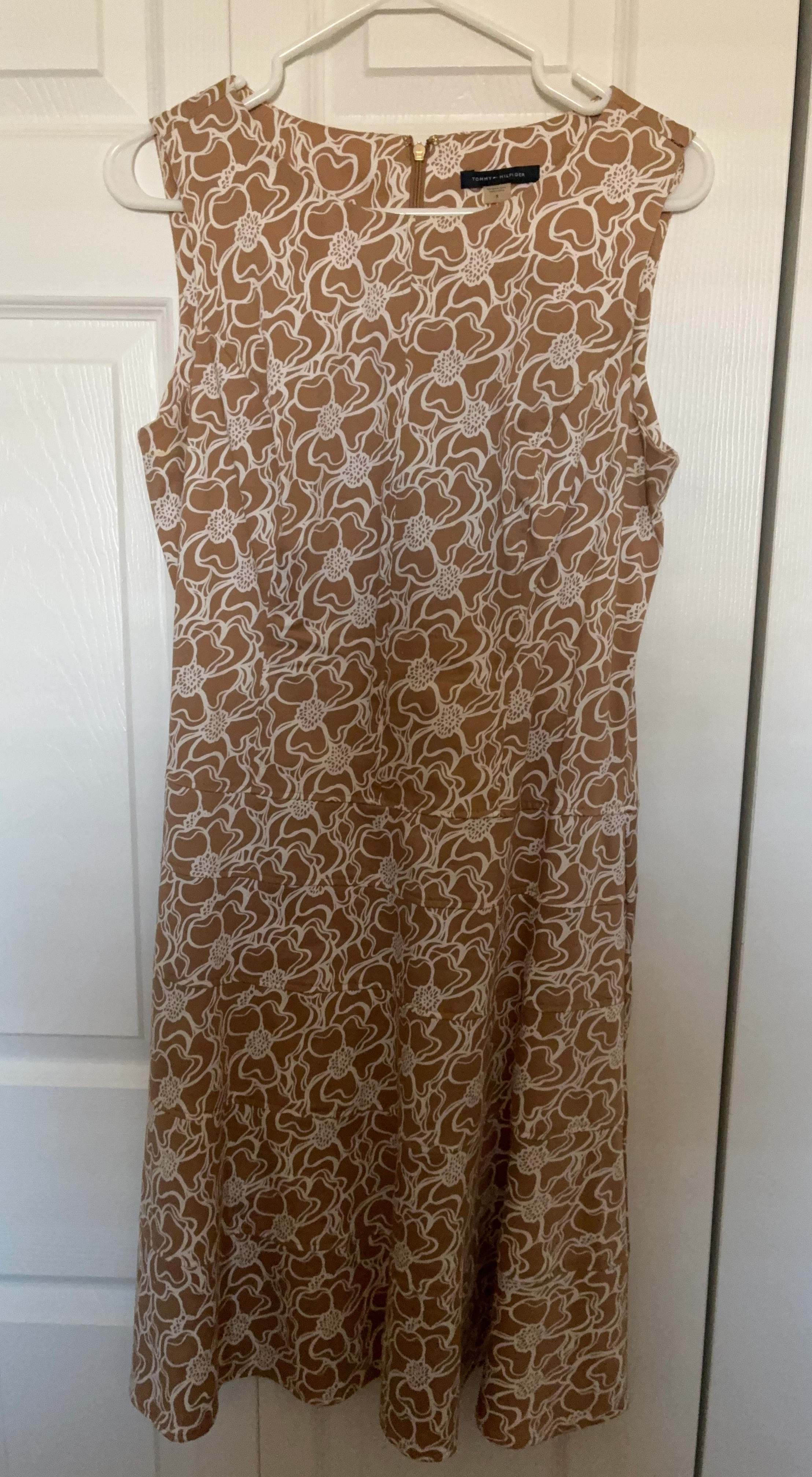 Tommy Hilfiger  Women's Sleeveless Dress - Brown Floral Print