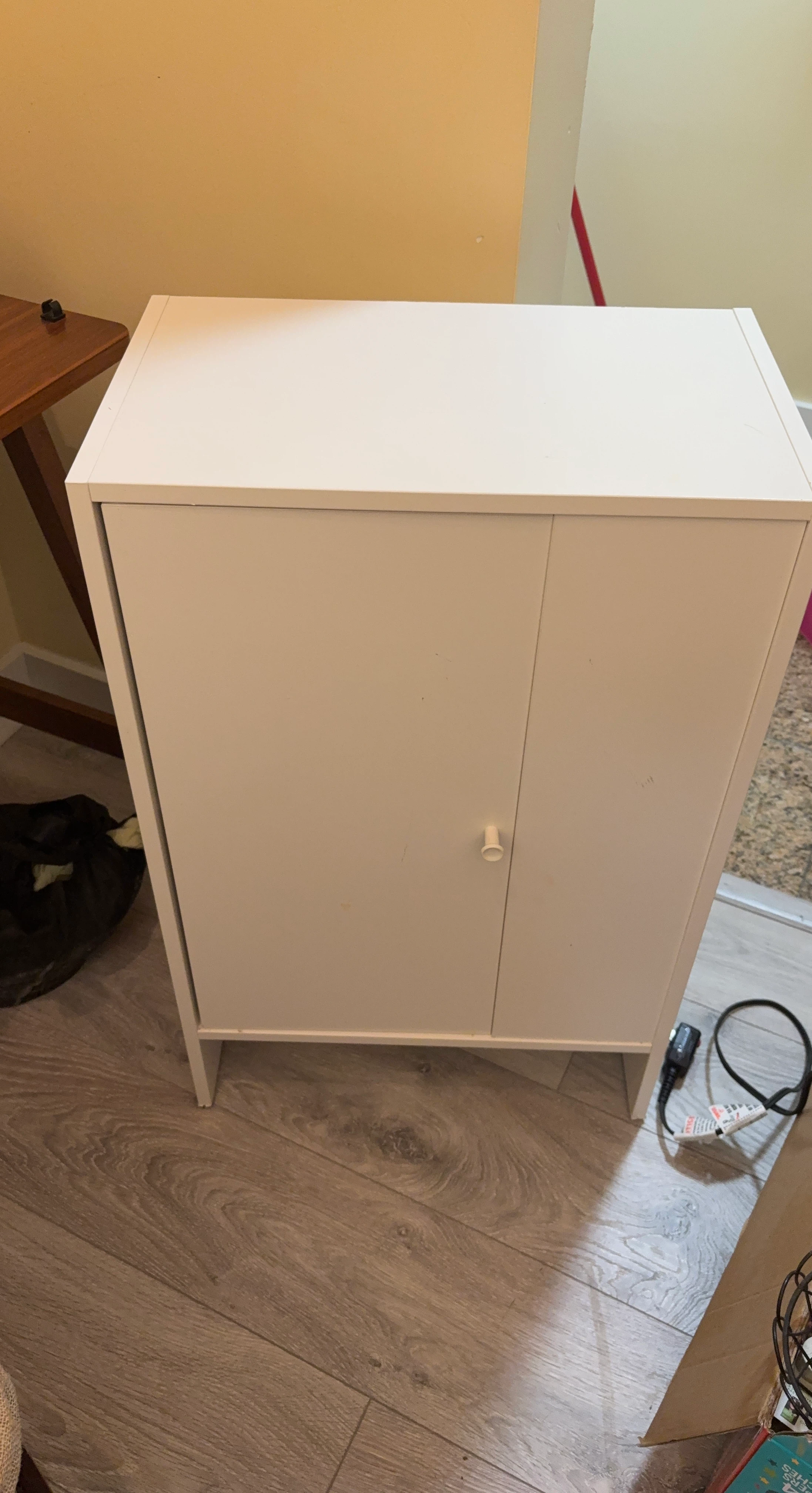 Ikea White Two-Door Cabinet