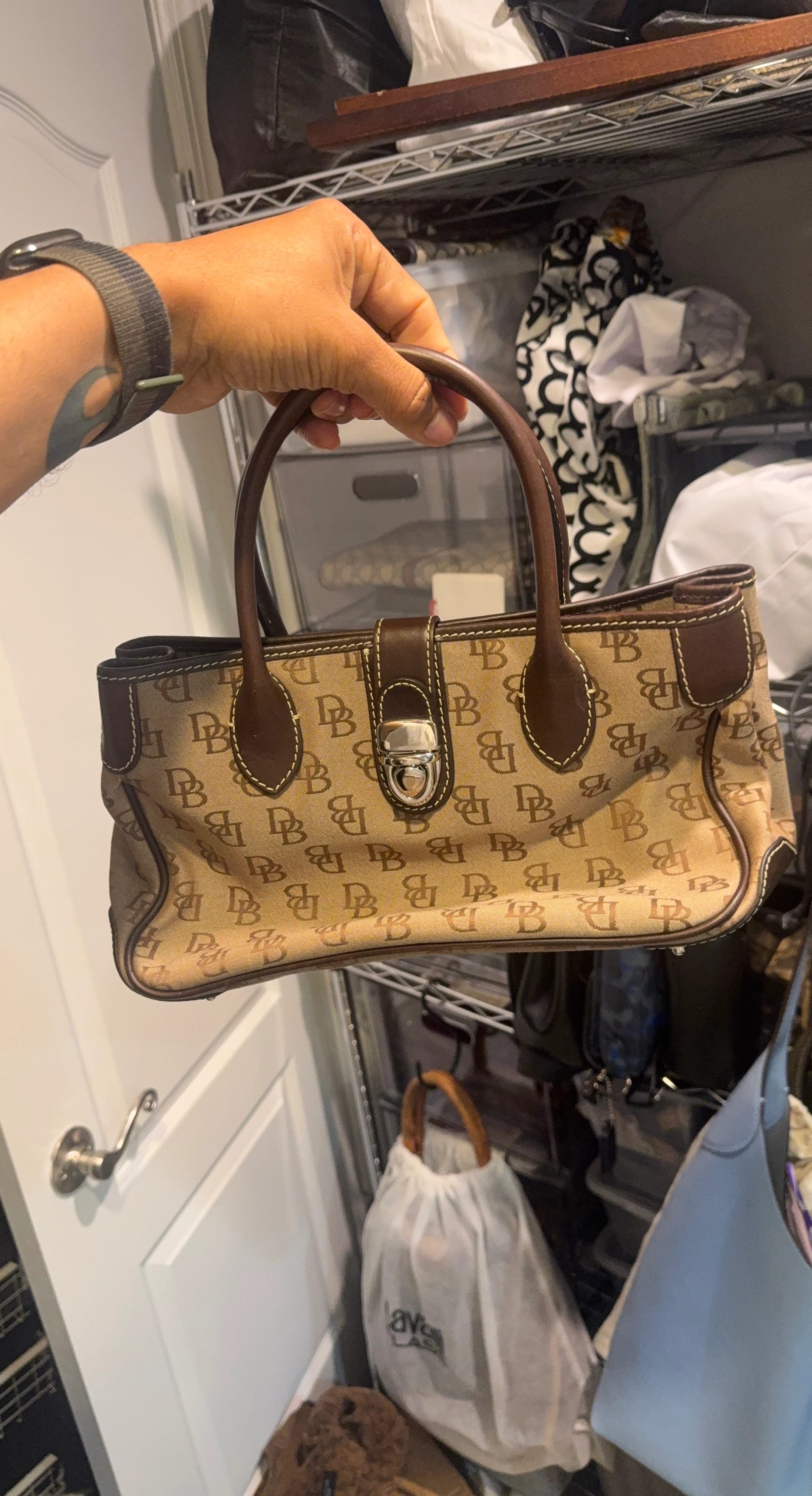 Dooney & Bourke Monogrammed Satchel Bag