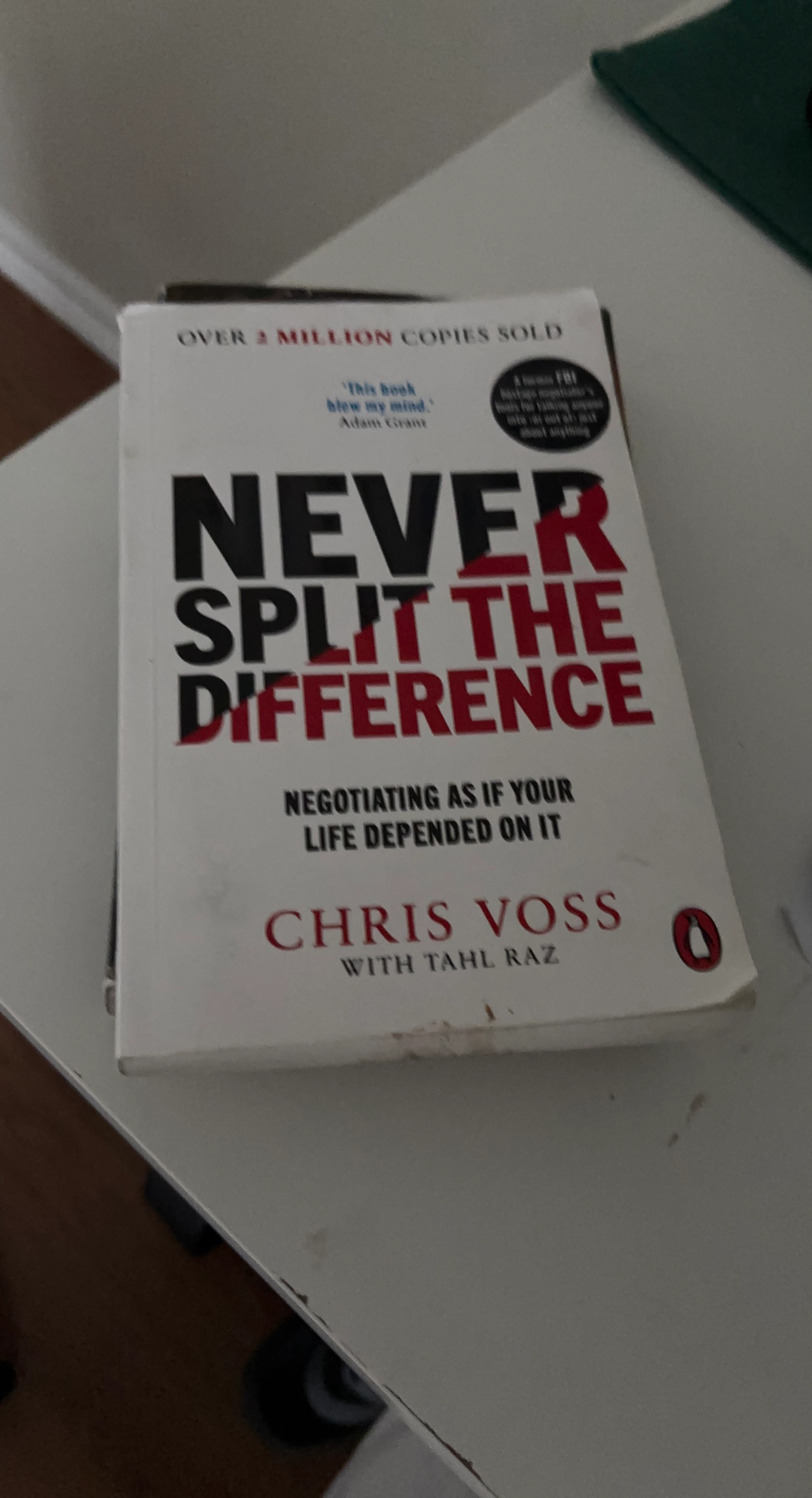 Never Split the Difference by Chris Voss Book